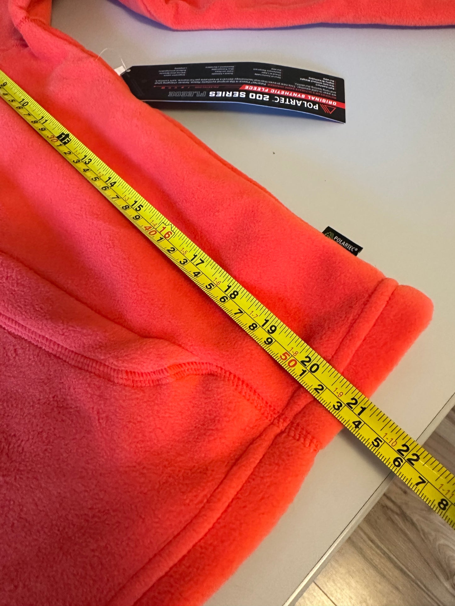 NWT Halfdays Bonnie Polartec® Fleece Midlayer in Spritz Orange | Size XS
