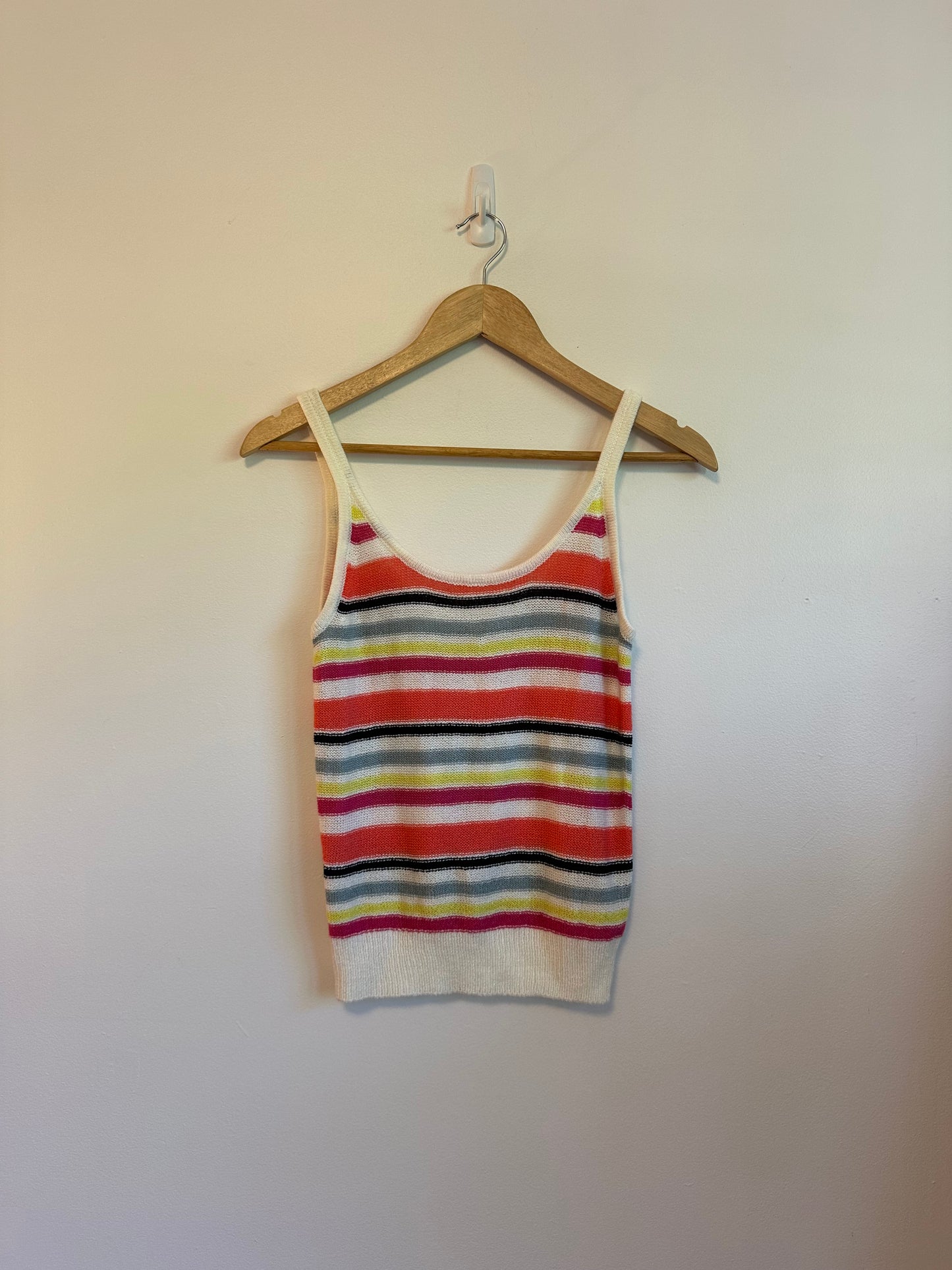 Cupcakes and Cashmere Aeon Tank in Ivory Stripe | Size XS