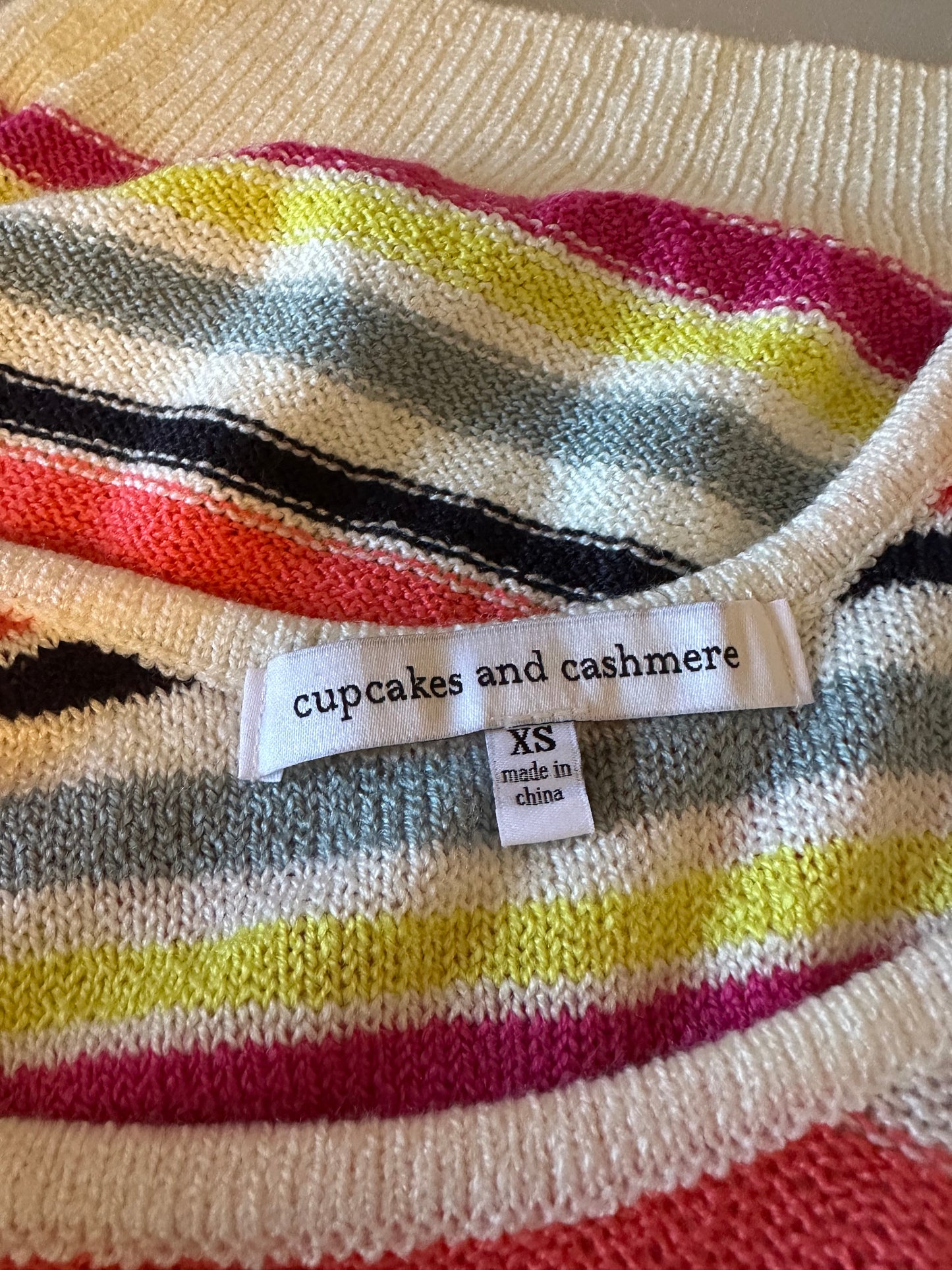 Cupcakes and Cashmere Aeon Tank in Ivory Stripe | Size XS