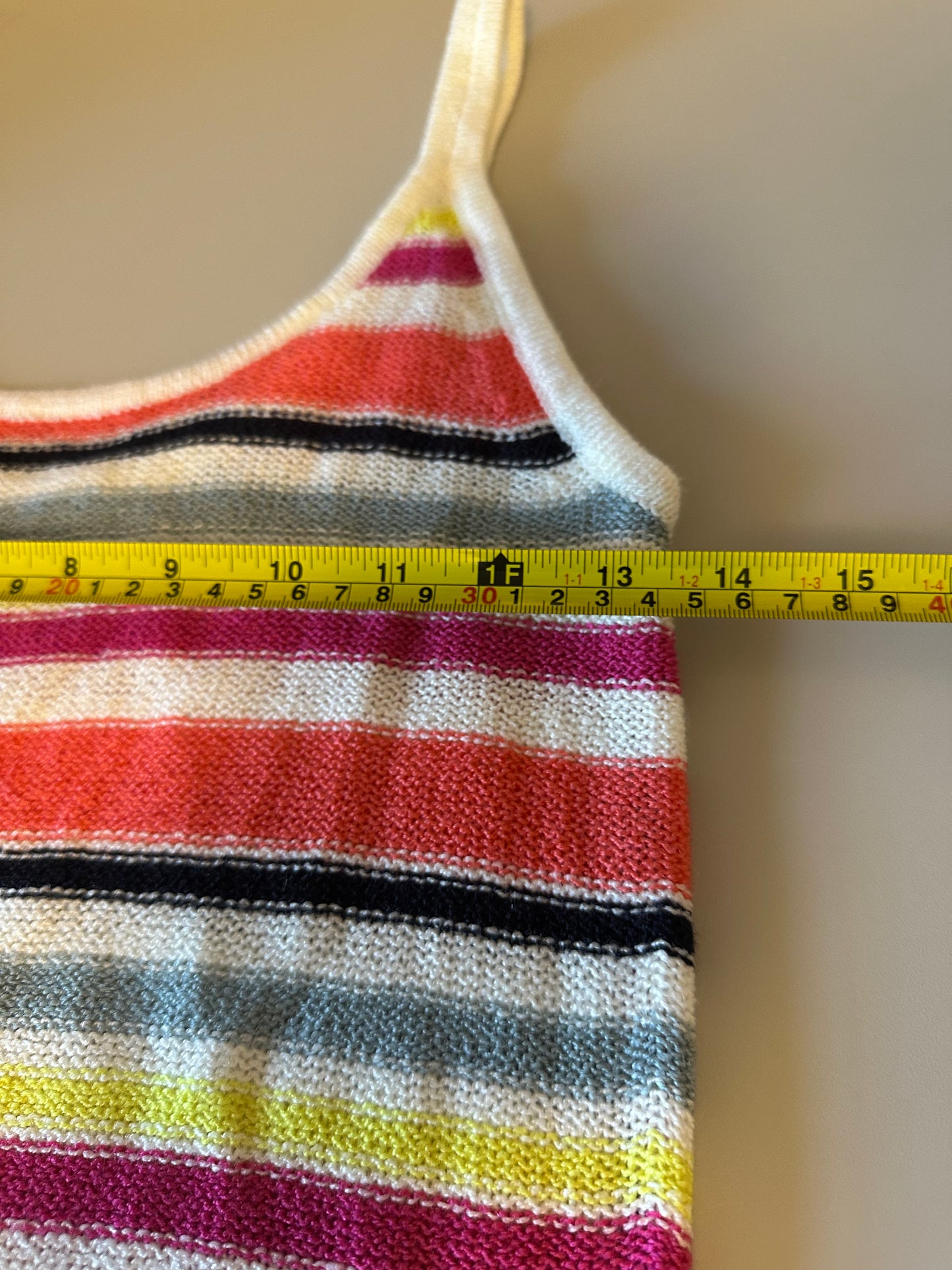 Cupcakes and Cashmere Aeon Tank in Ivory Stripe | Size XS