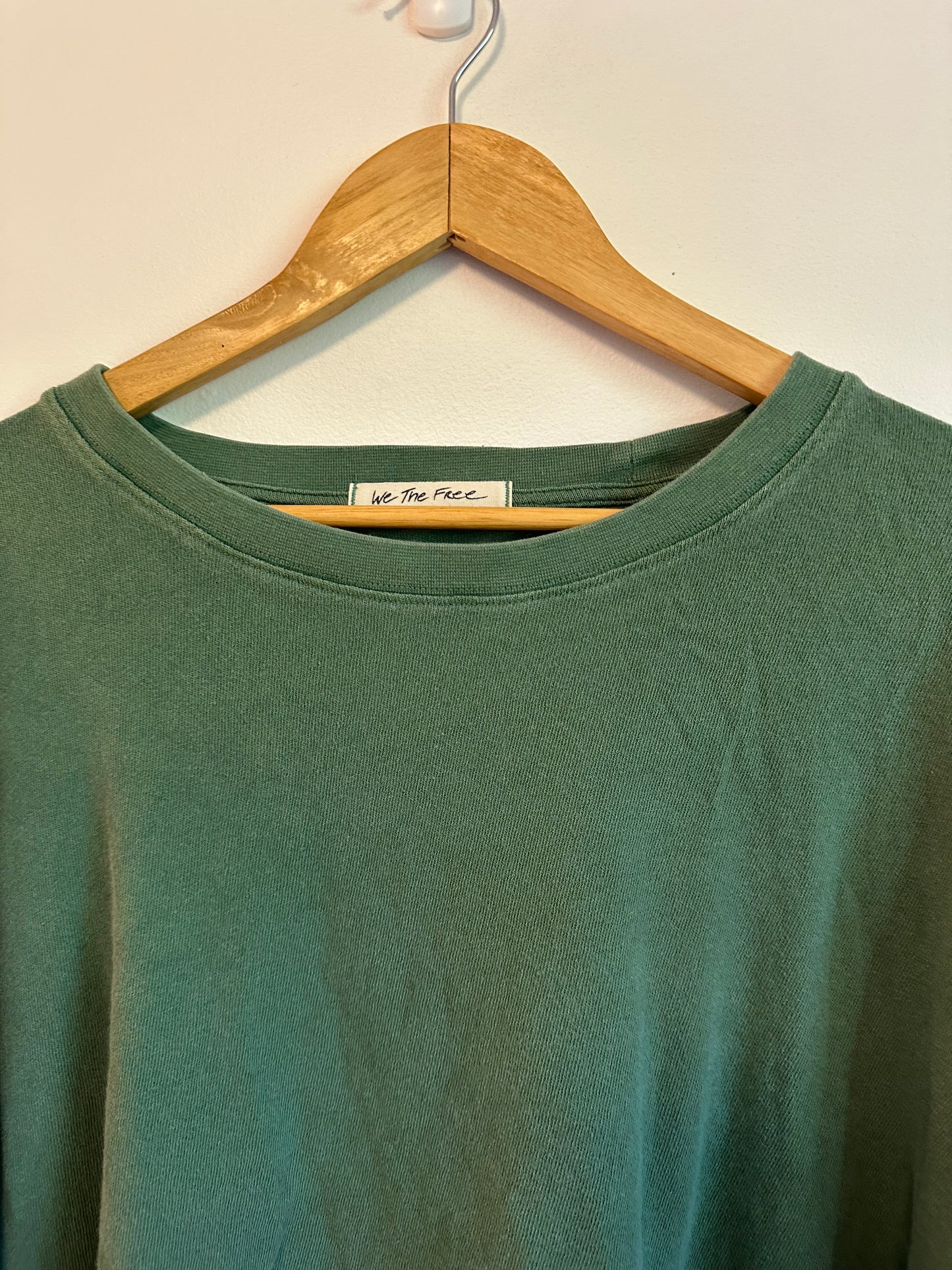 Free People We The Free Oversized Green T-Shirt | Size Small