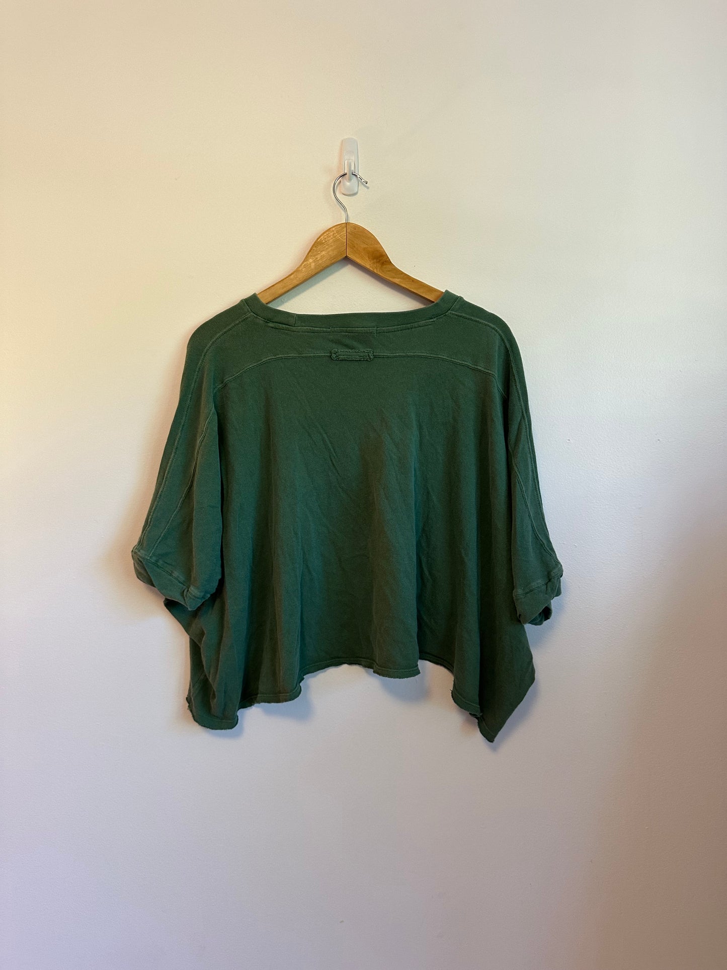 Free People We The Free Oversized Green T-Shirt | Size Small