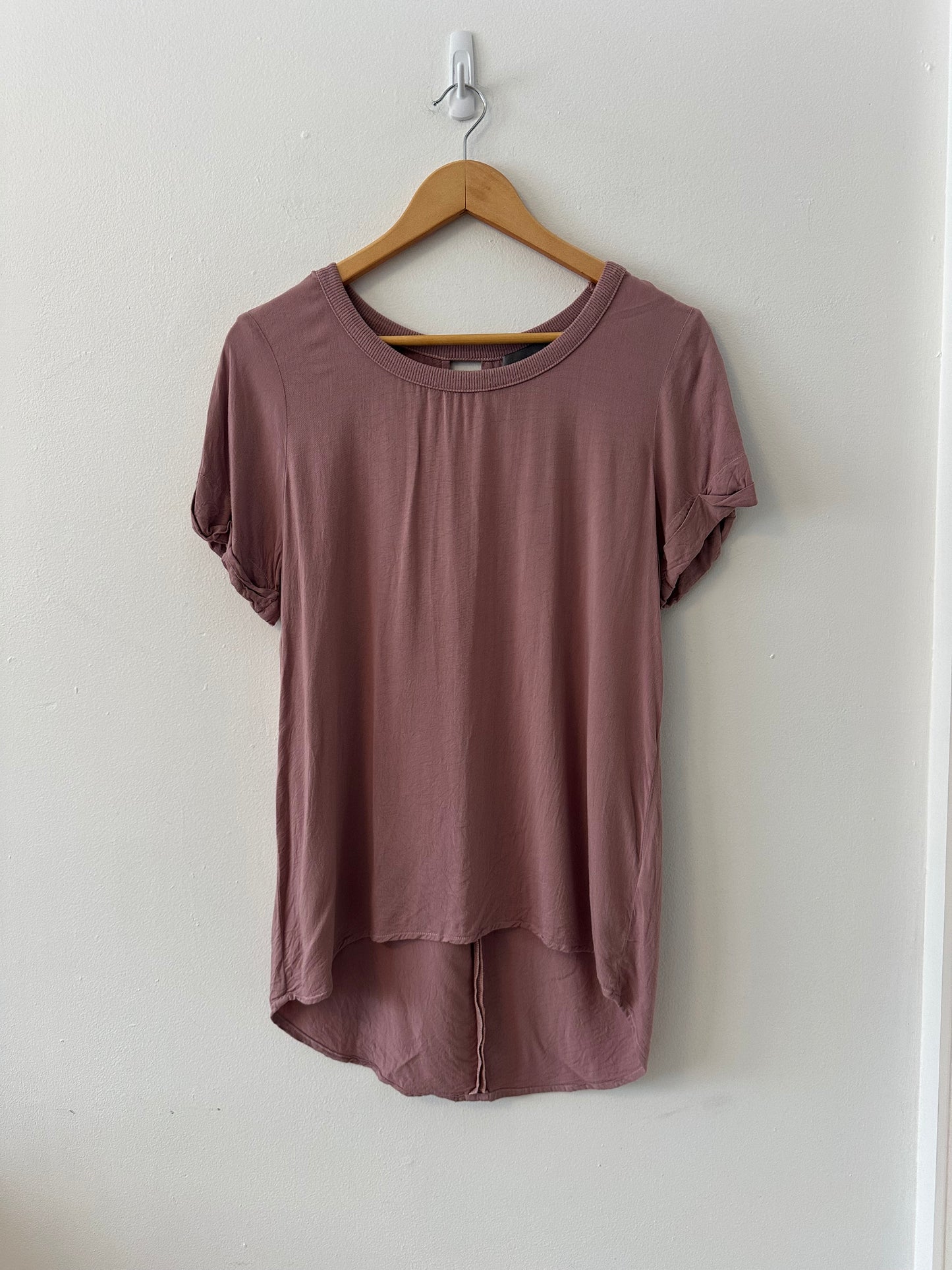 Michael Stars Mauve Pink Short Sleeve T-Shirt | Size Small