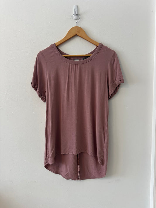 Michael Stars Mauve Pink Short Sleeve T-Shirt | Size Small