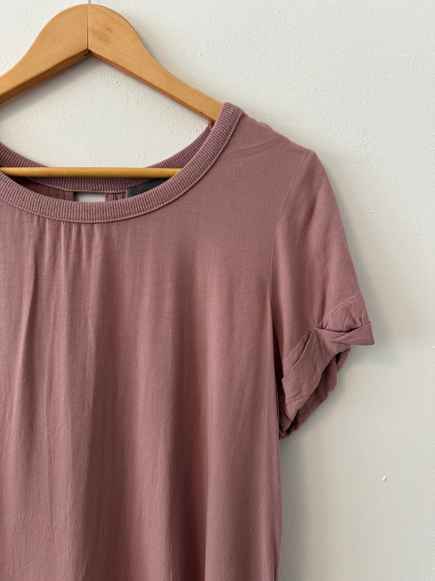 Michael Stars Mauve Pink Short Sleeve T-Shirt | Size Small