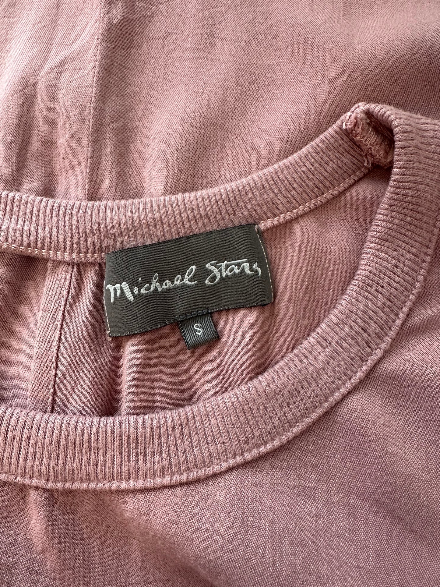Michael Stars Mauve Pink Short Sleeve T-Shirt | Size Small