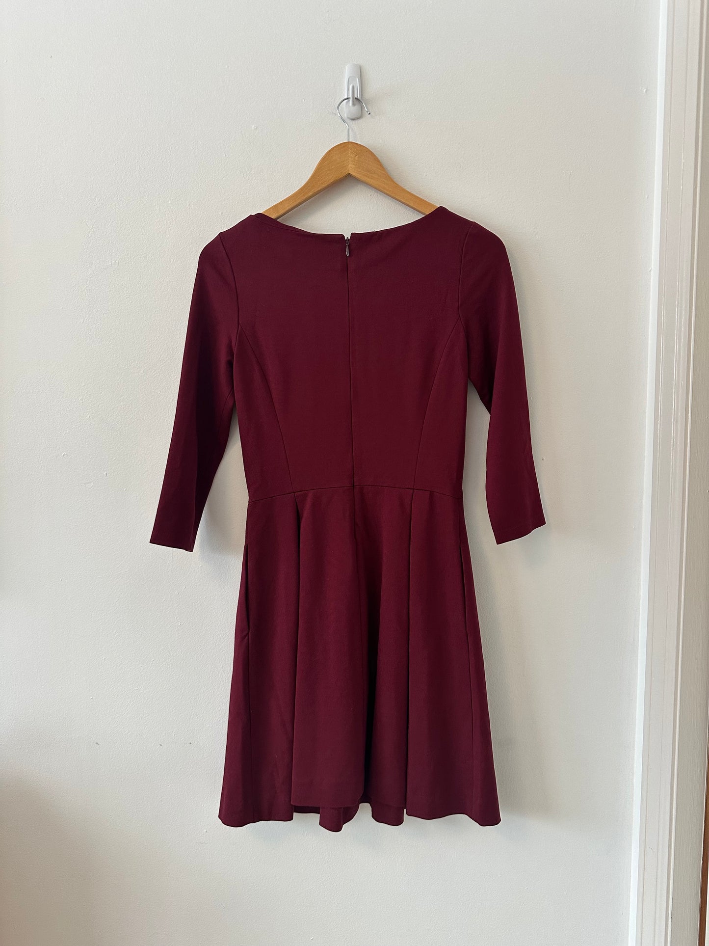 Banana Republic Maroon Red Fit and Flare Dress | Size 2
