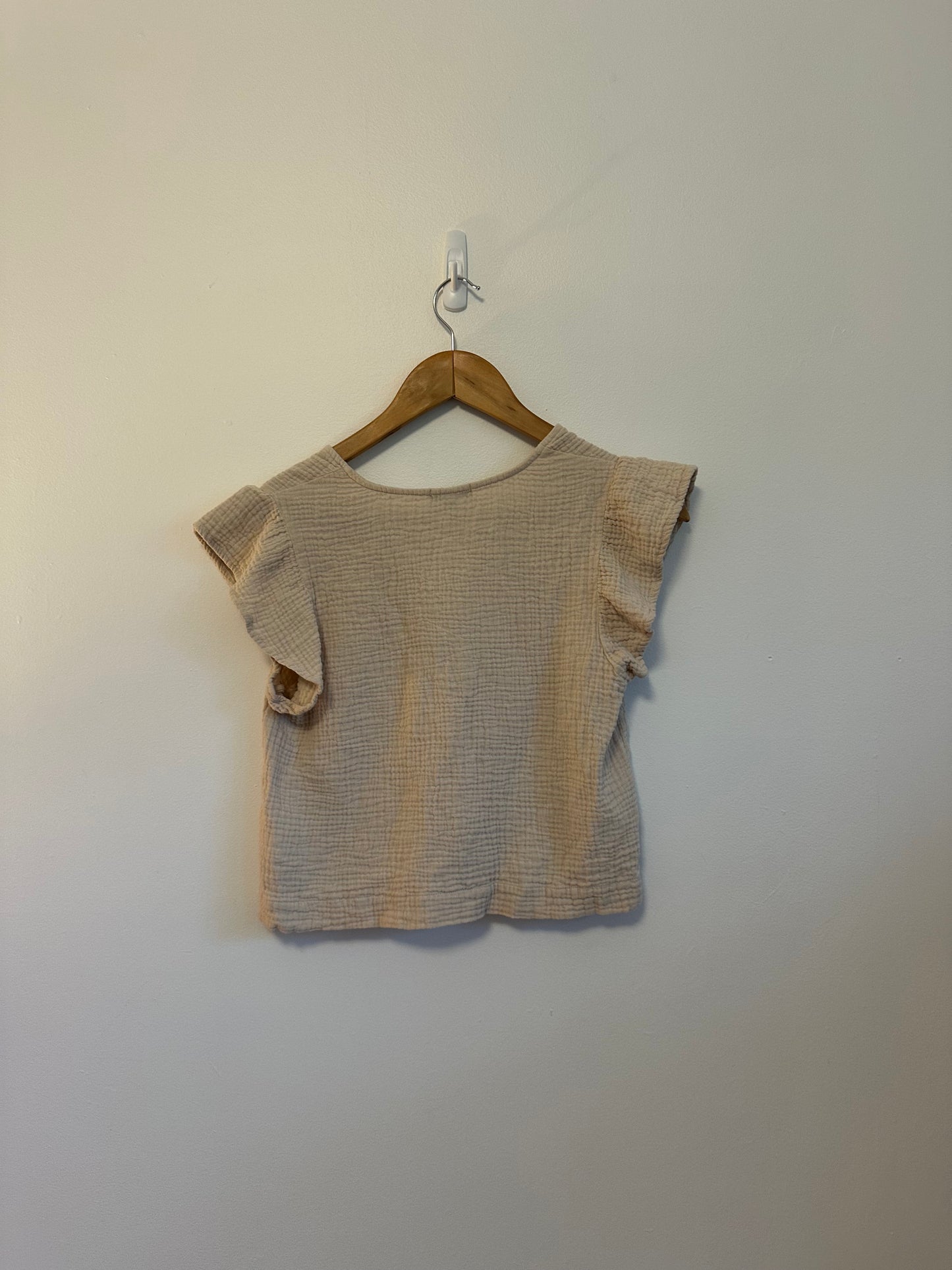Rails Miley Cotton Gauze Top in Flax | Size XS