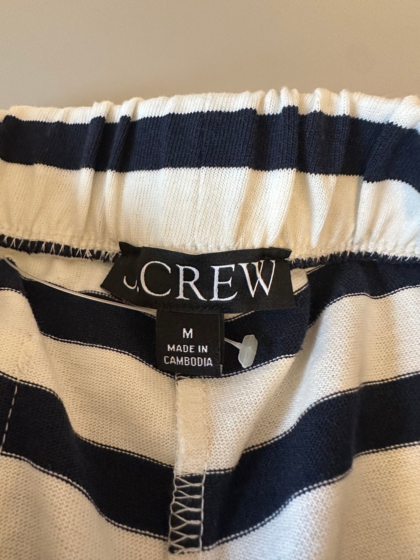 J. Crew Mariner Striped Jersey Shorts | Size Medium