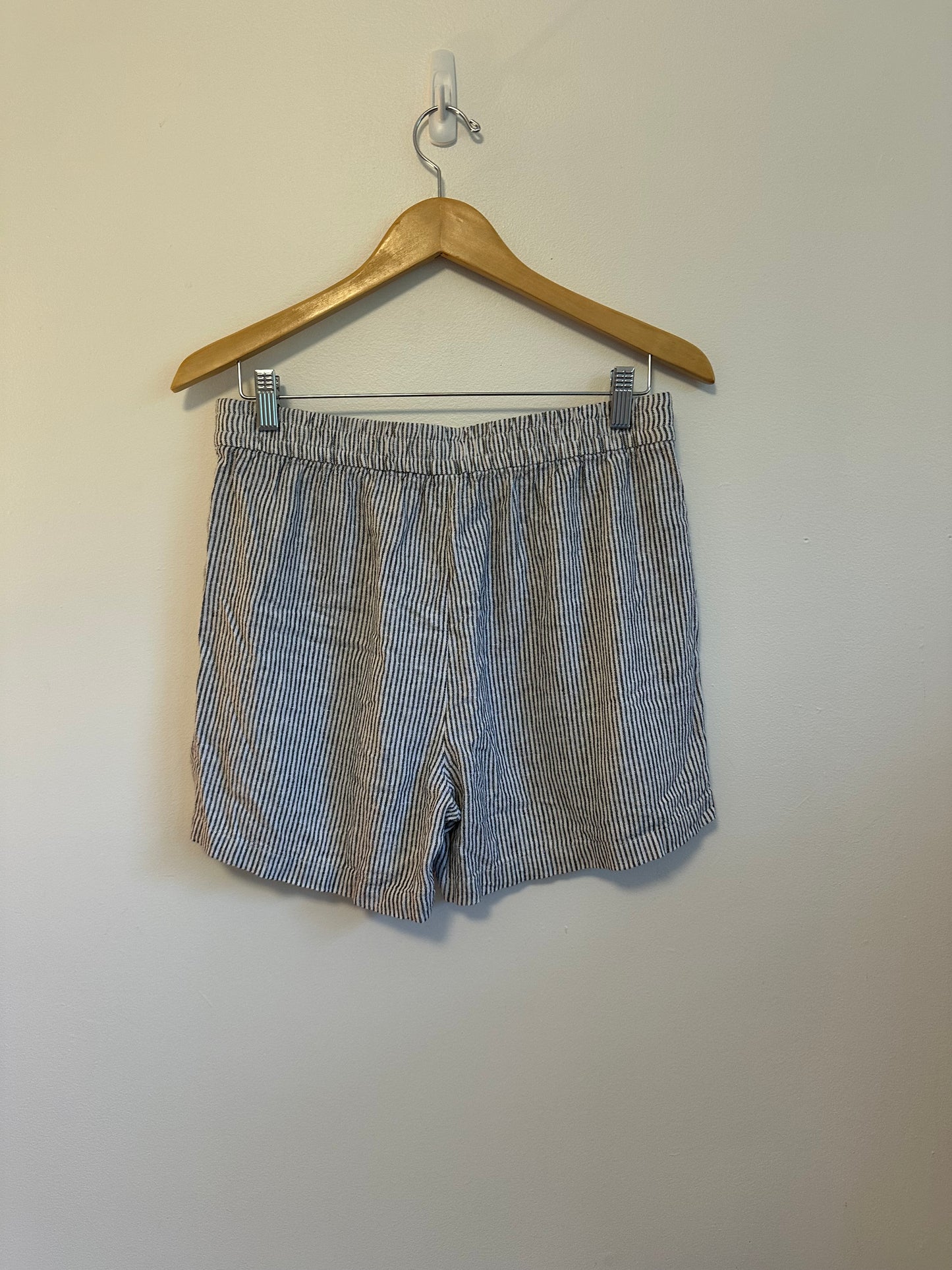 NWT J. Crew Linen Blend Striped Drawstring Shorts | Size Small
