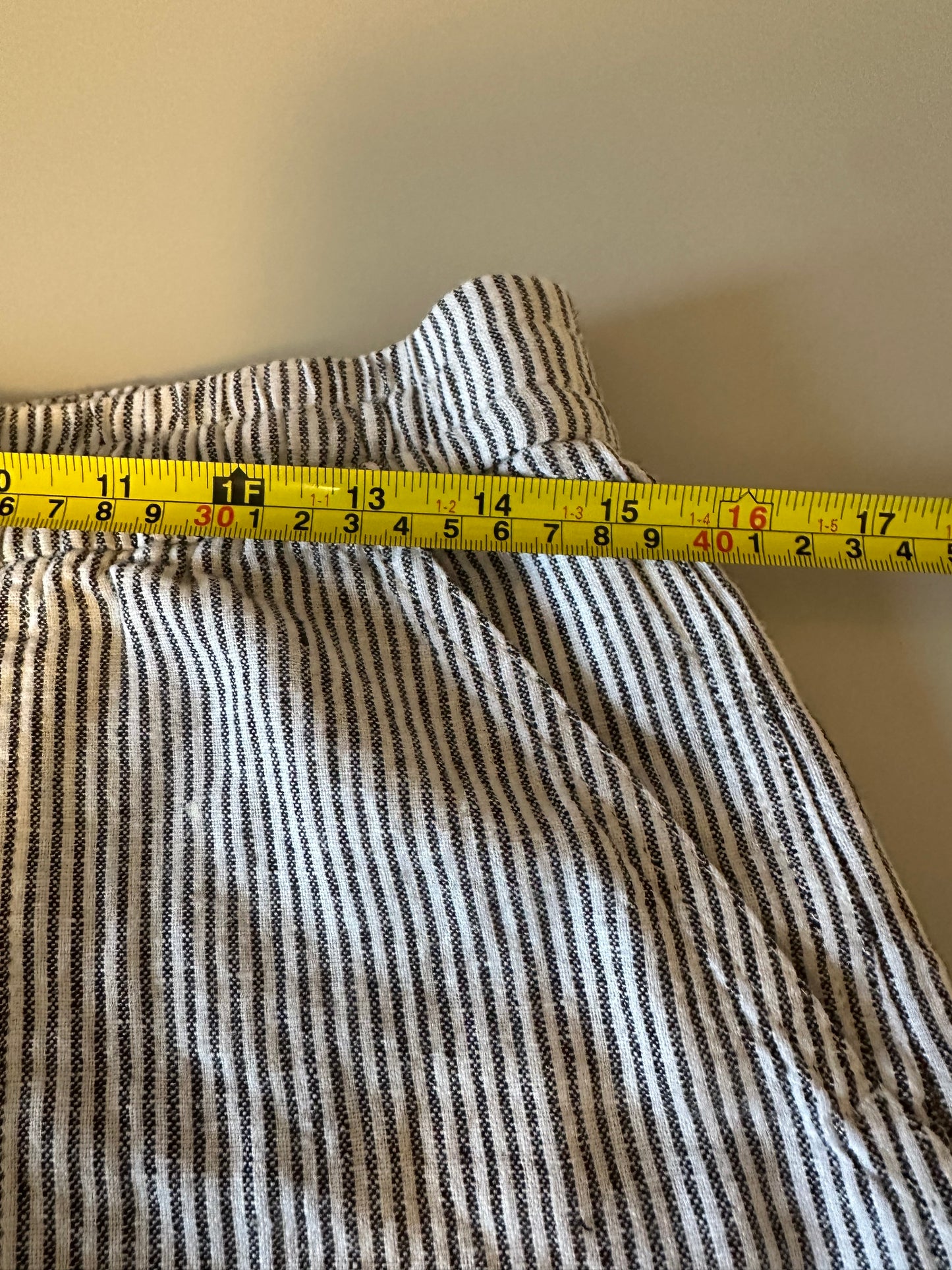 NWT J. Crew Linen Blend Striped Drawstring Shorts | Size Small