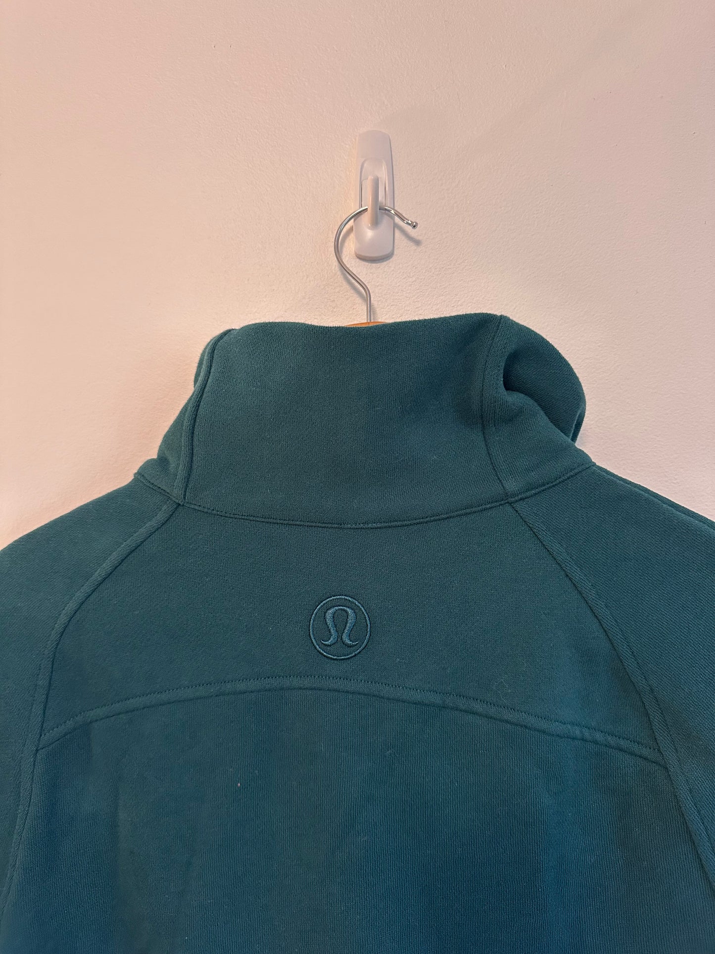 NWT Lululemon Scuba Oversized Funnel Neck Half Zip in Storm Teal | Size XS/Small
