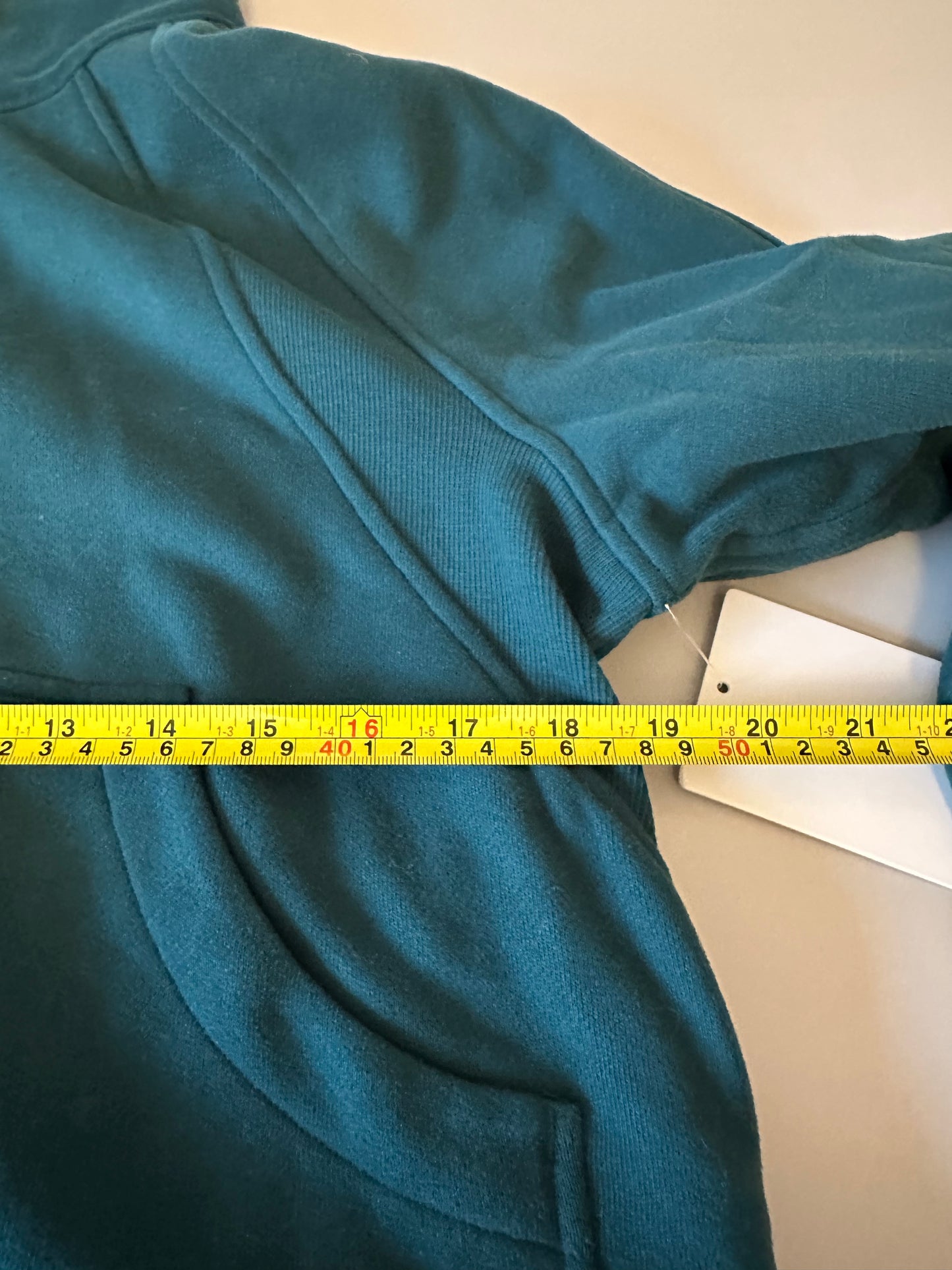 NWT Lululemon Scuba Oversized Funnel Neck Half Zip in Storm Teal | Size XS/Small