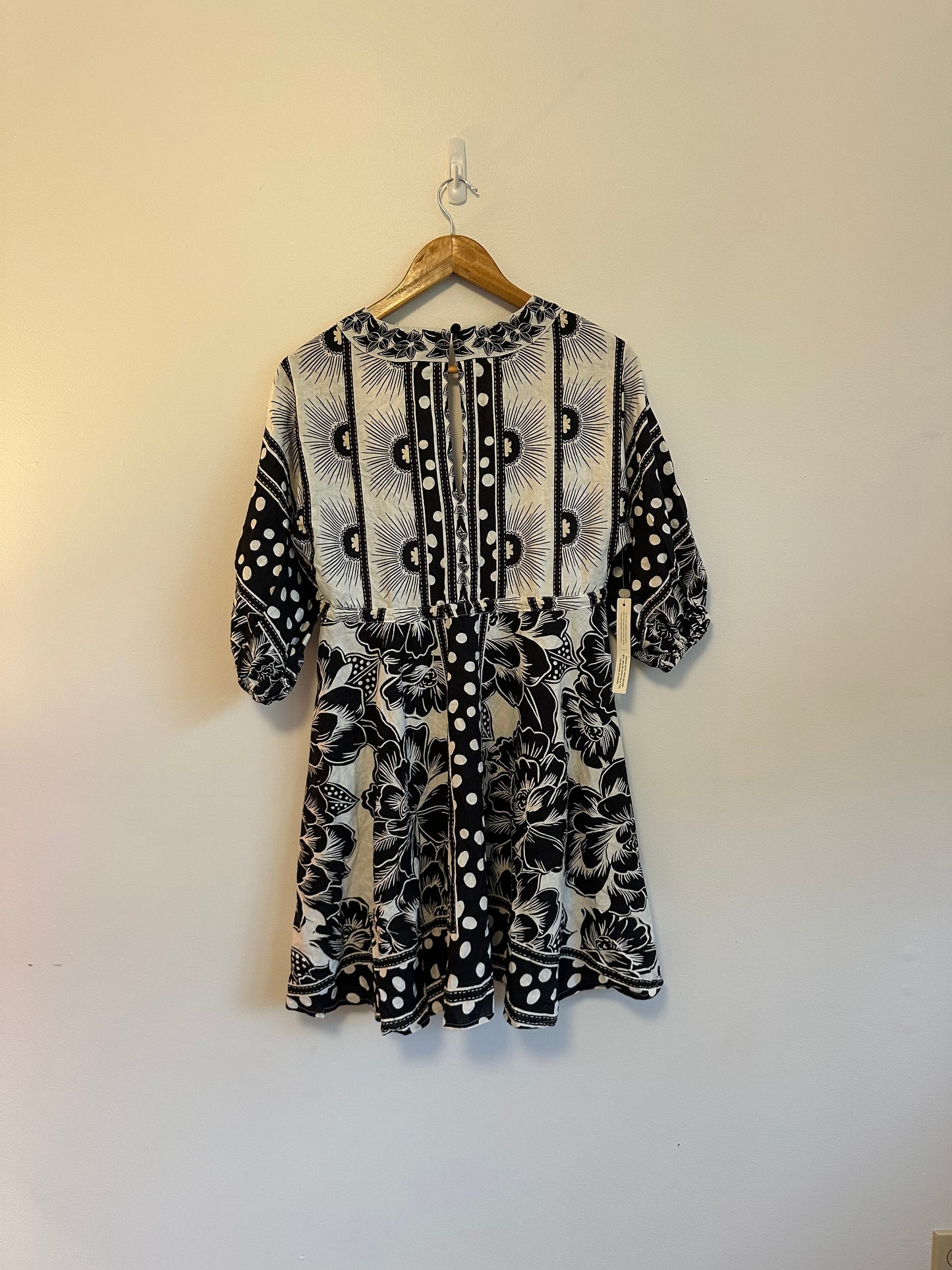 NWT Farm Rio x Anthropologie Puff-Sleeve Mini Dress | Size XS Petite