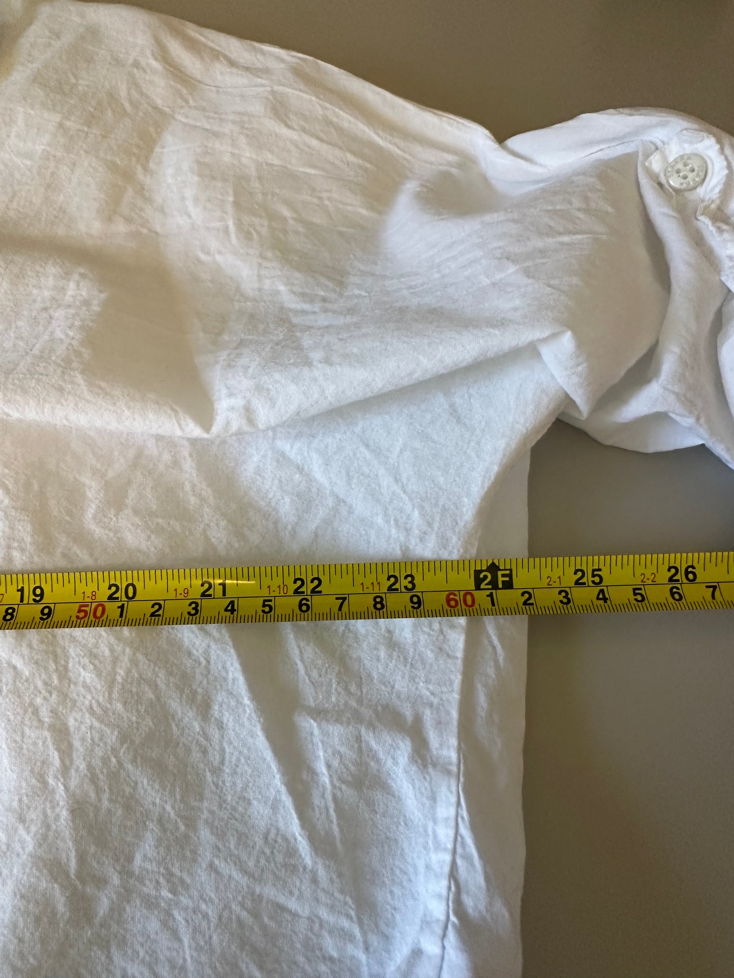 Stark X White Cotton Poplin Popover Top | Size XS