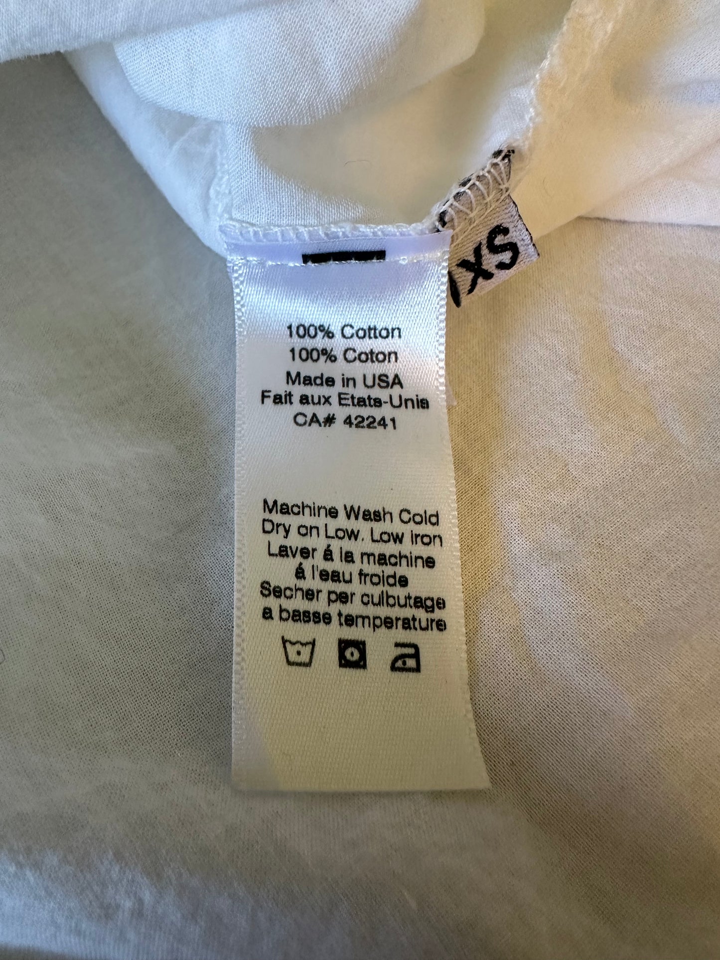 Stark X White Cotton Poplin Popover Top | Size XS