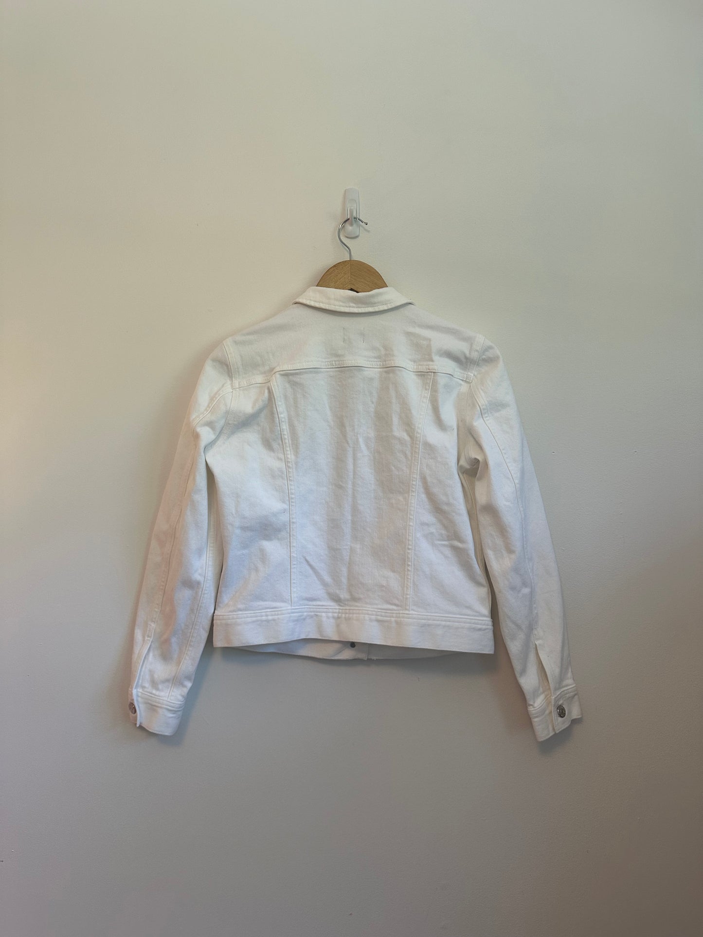 NWT J. Crew Relaxed Fit Denim Jean Jacket in White | Size XS