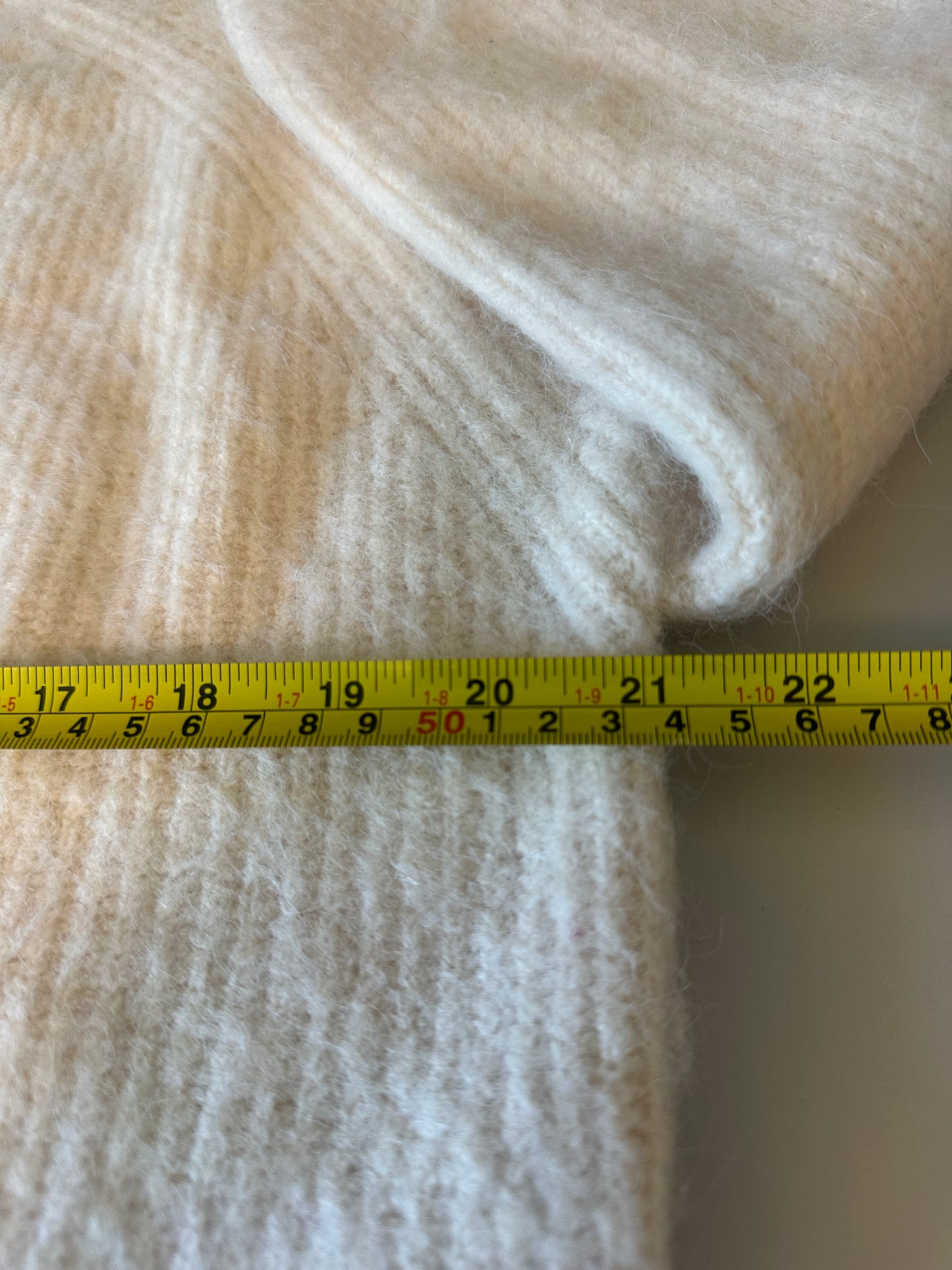 NWT French Connection Fluffy Knit Cardigan in Classic Cream | Size XS