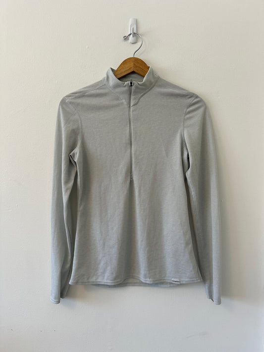 Patagonia Capilene® 2 Lightweight Zip-Neck in Light Gray | Size Medium