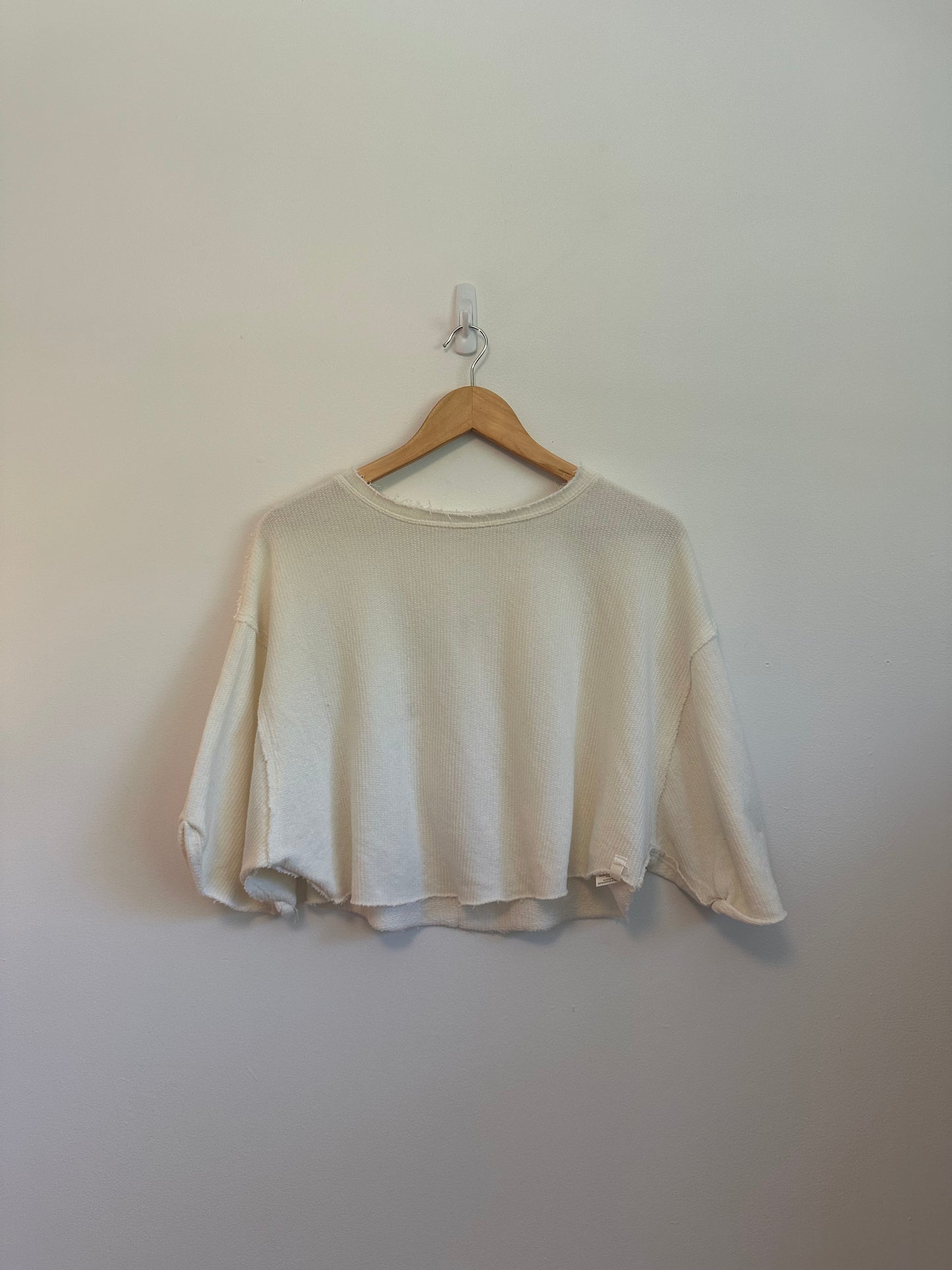 Free People We The Free Cropped Knit T-Shirt | Size XS
