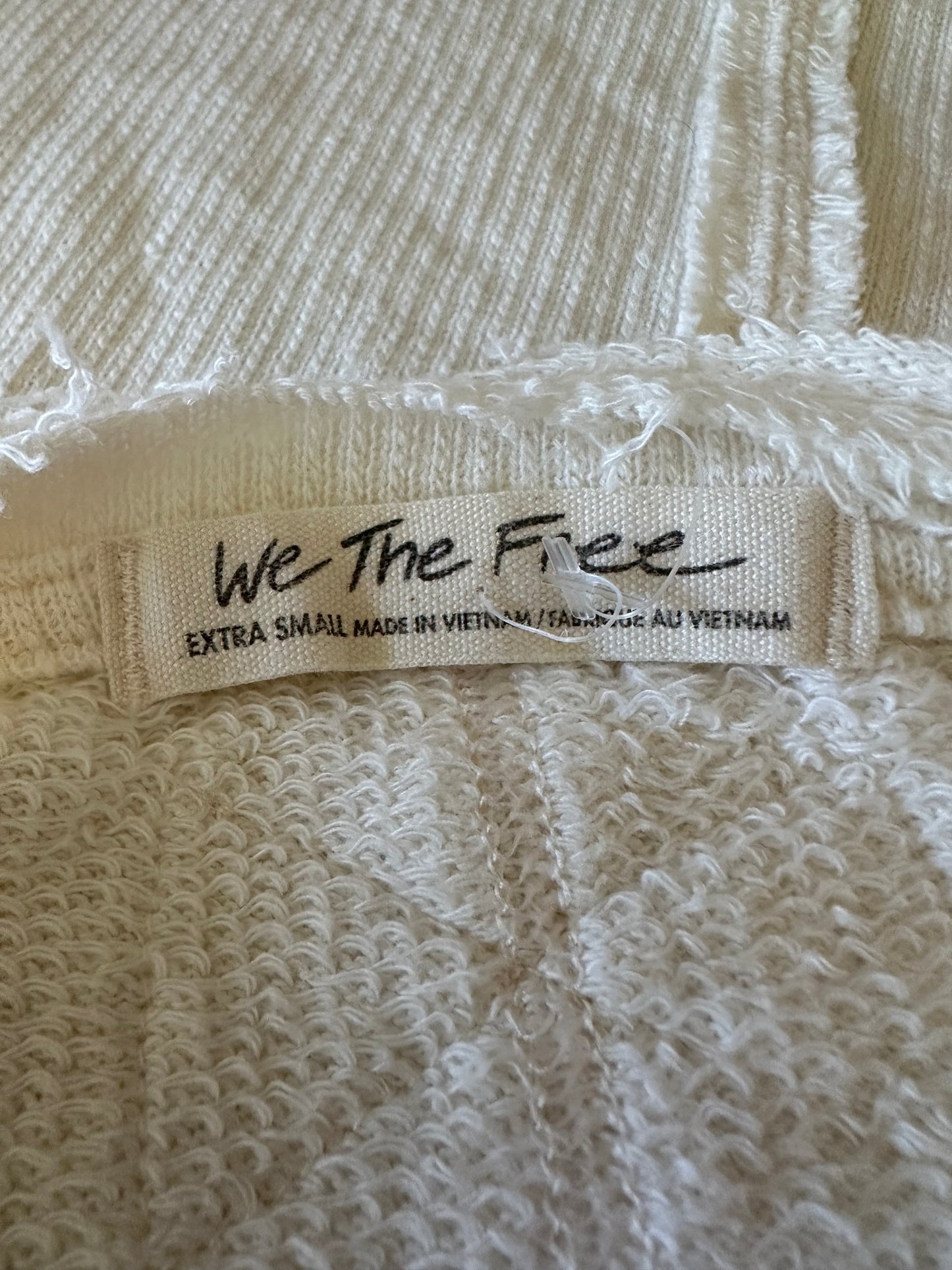 Free People We The Free Cropped Knit T-Shirt | Size XS