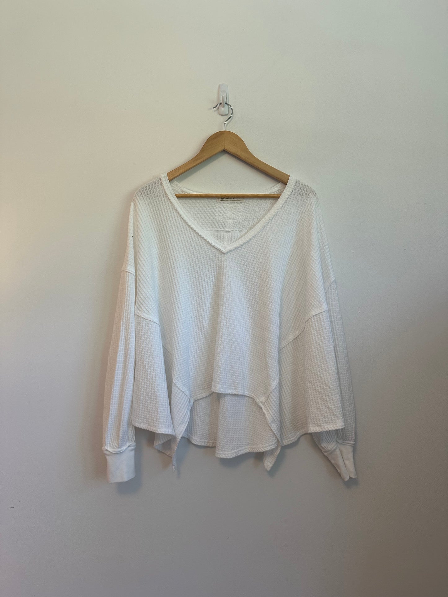 Free People We The Free Coraline Thermal Top in Ivory | Size XS