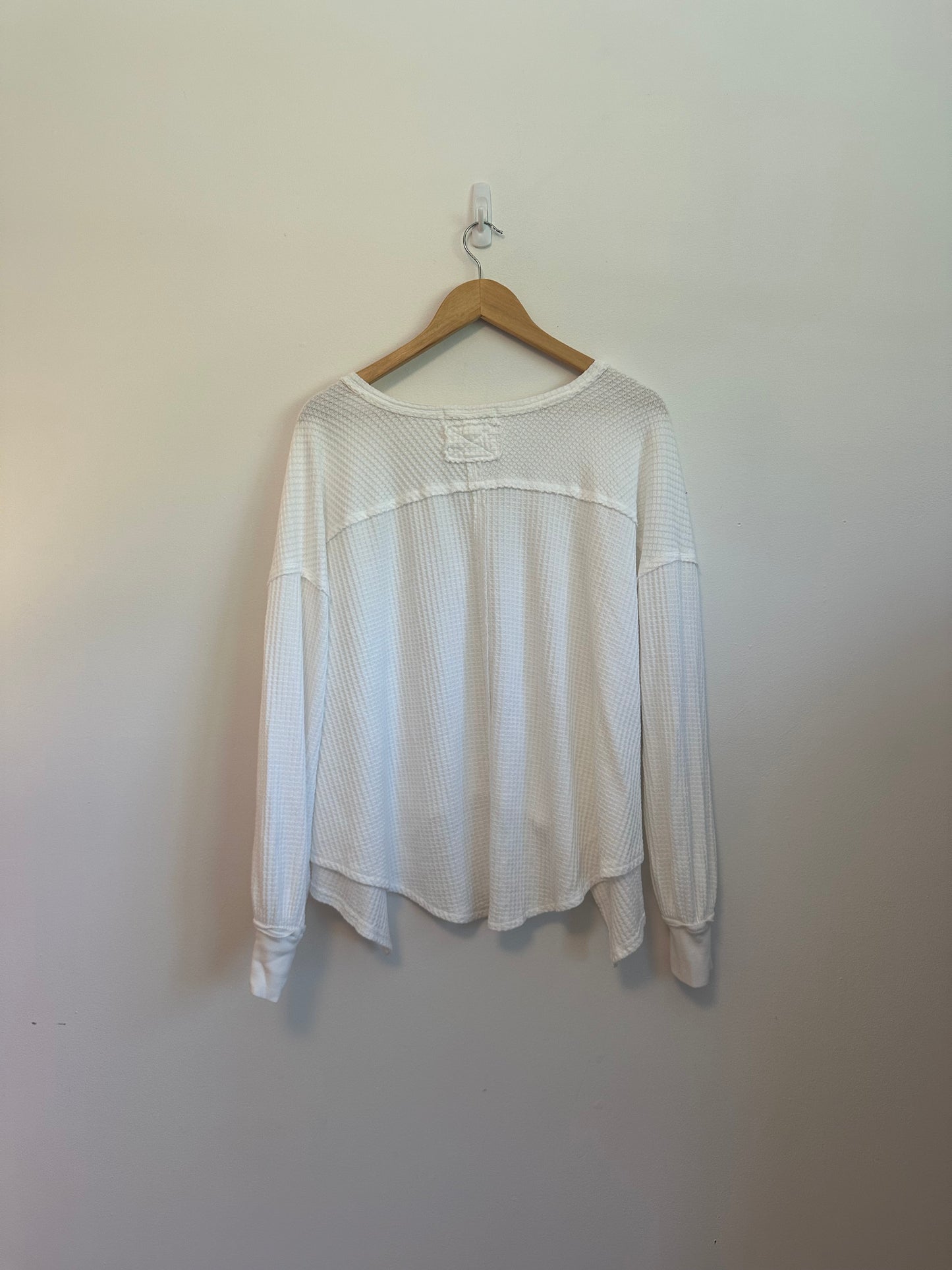 Free People We The Free Coraline Thermal Top in Ivory | Size XS