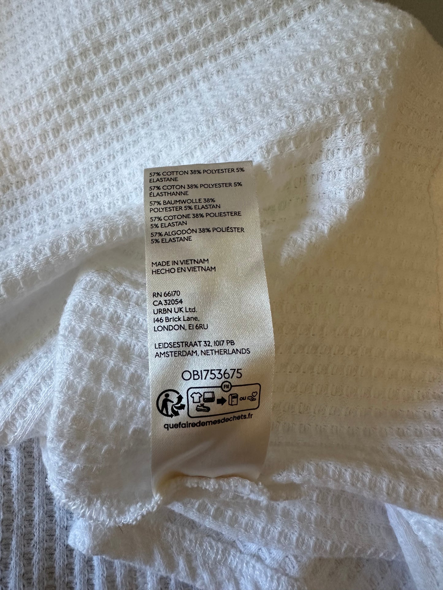 Free People We The Free Coraline Thermal Top in Ivory | Size XS