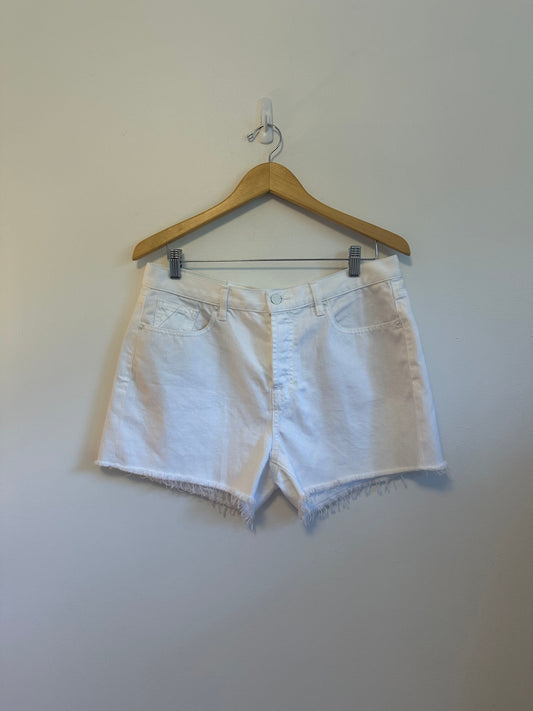 NWT 7 For All Mankind Monroe Cutoff Denim Shorts in Milkyway White | Size 29