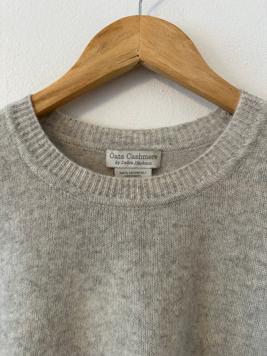 Oats Cashmere Oatmeal High Low Sweater | Size Small
