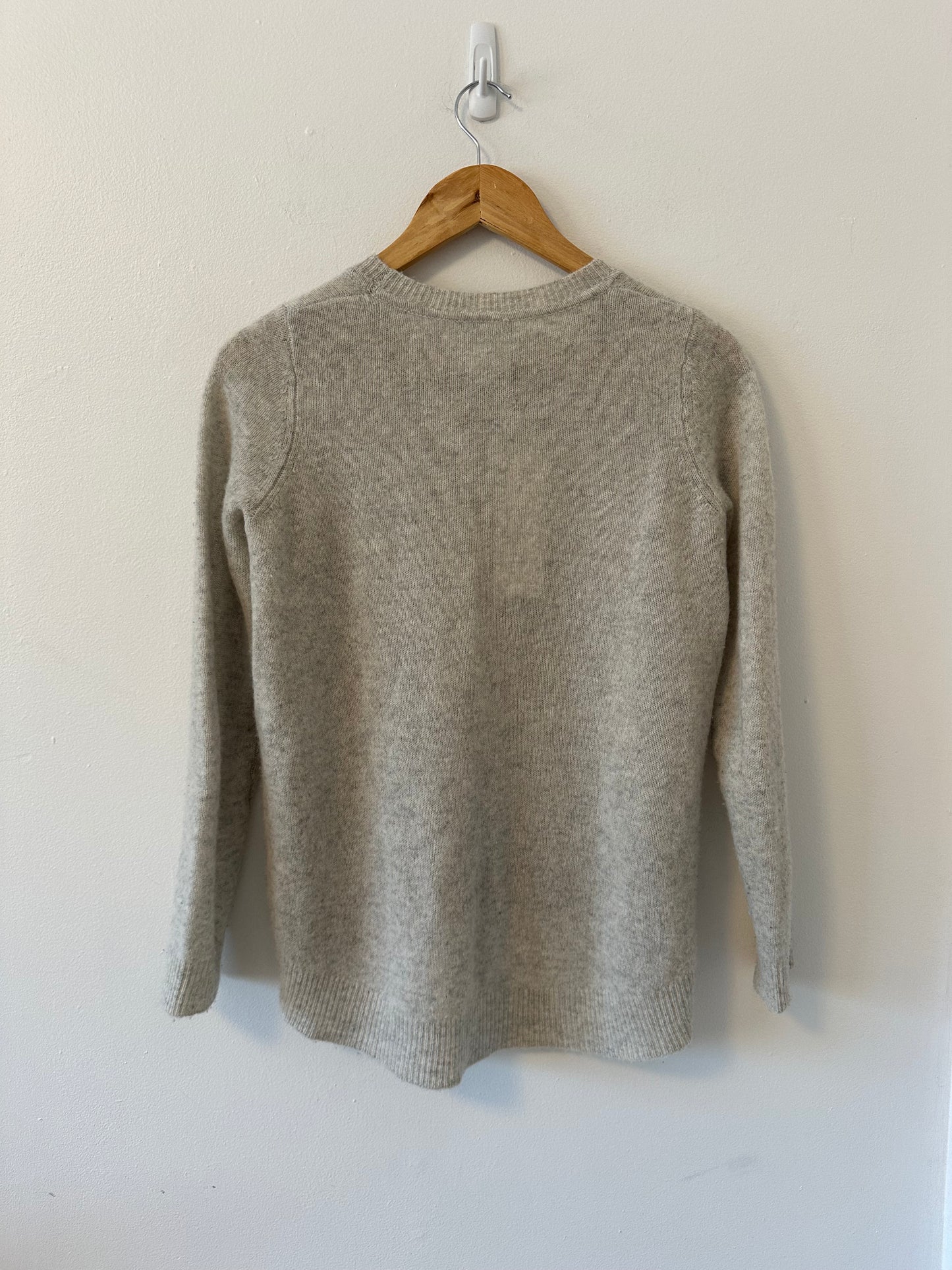 Oats Cashmere Oatmeal High Low Sweater | Size Small