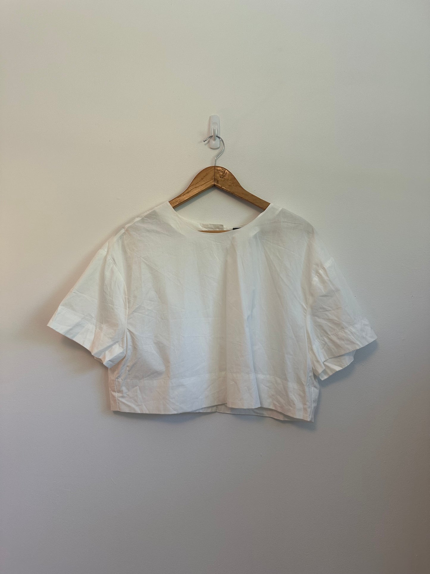 NWT Anthropologie Sunday in Brooklyn Buttoned Back Crop Blouse | Size Small