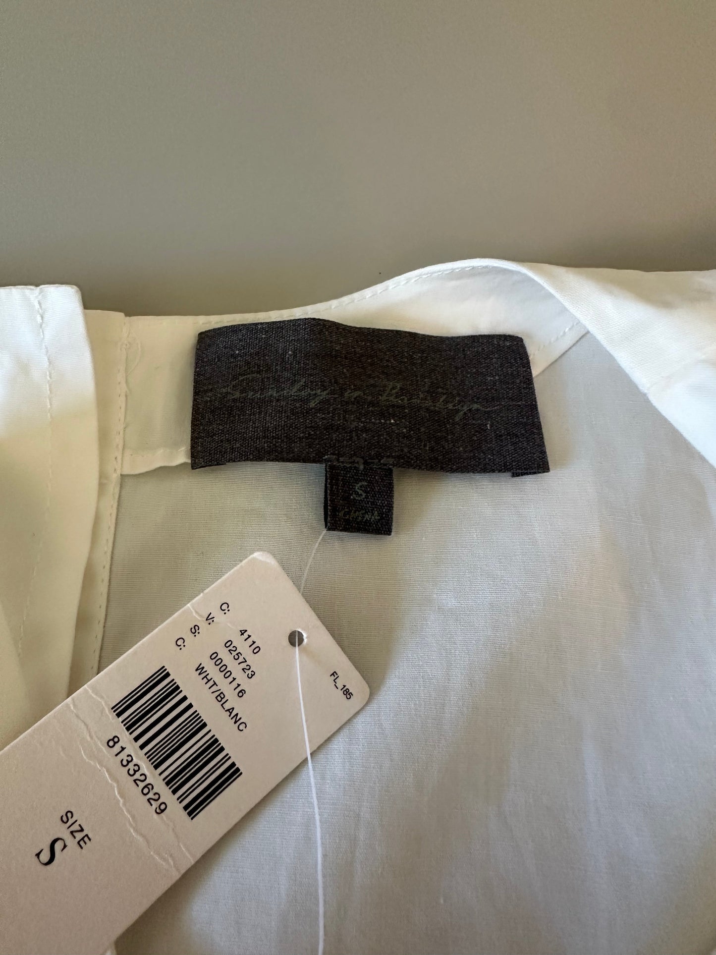 NWT Anthropologie Sunday in Brooklyn Buttoned Back Crop Blouse | Size Small