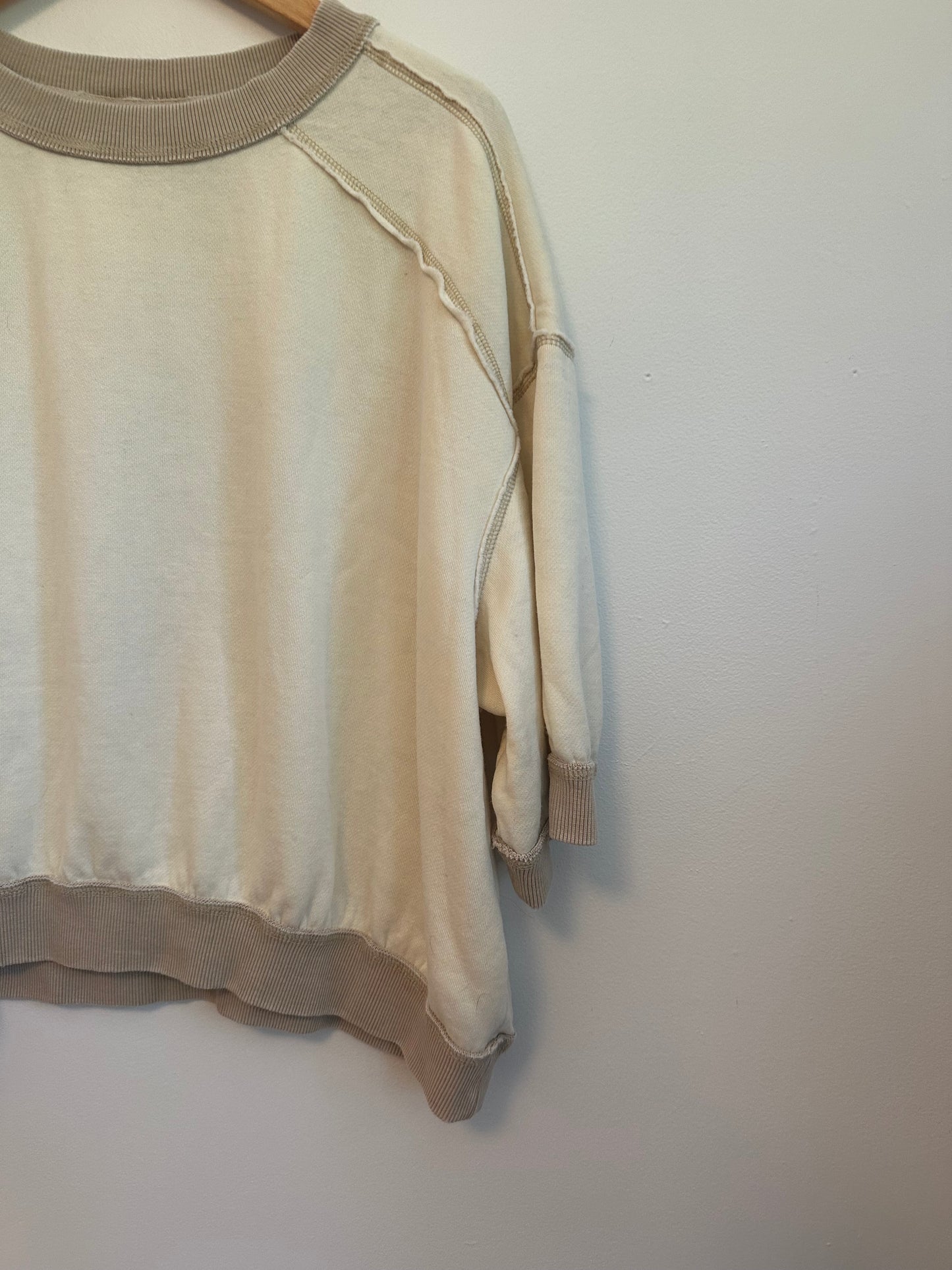 Free People We The Free Everything Pullover in Nilla Cream | Size XS