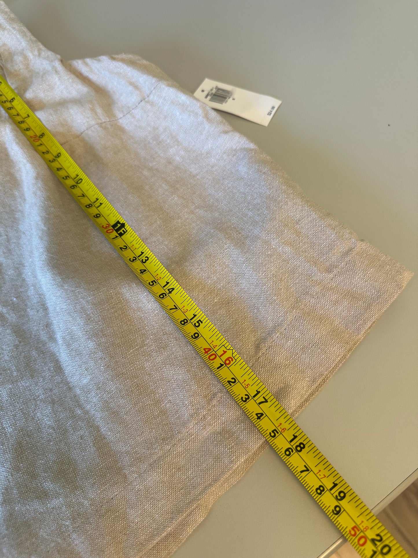 NWT Old Navy Sleeveless Linen-Blend Crop Top in Tan | Size Small