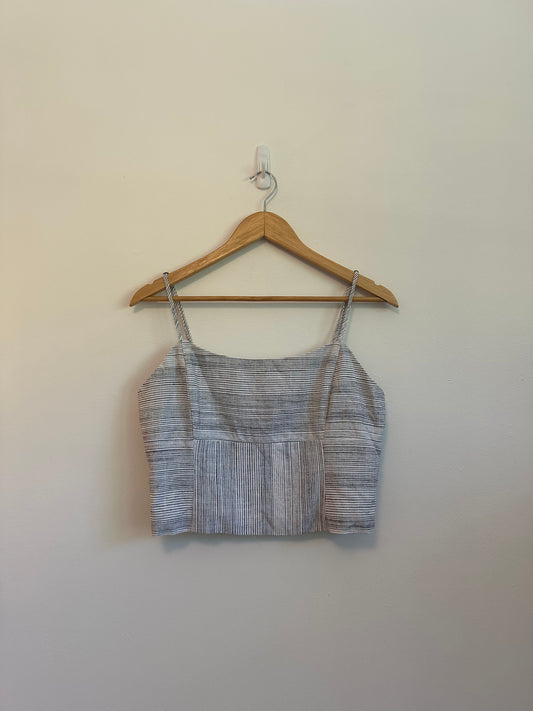 NWT Gentle Fawn Roxanne Tank in Black Stripe | Size Large