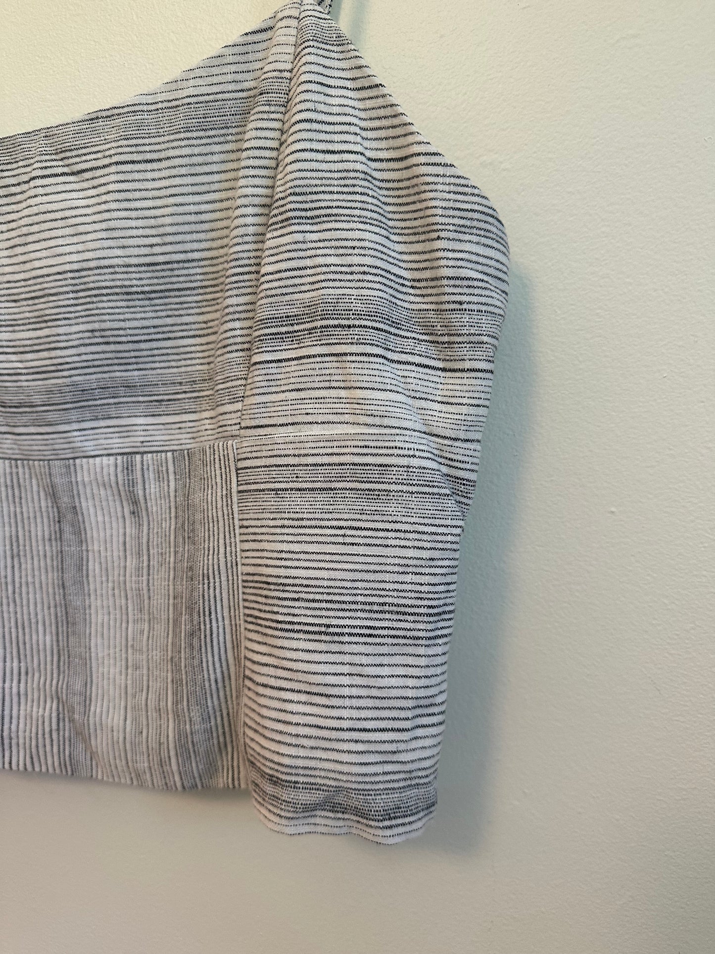 NWT Gentle Fawn Roxanne Tank in Black Stripe | Size Large