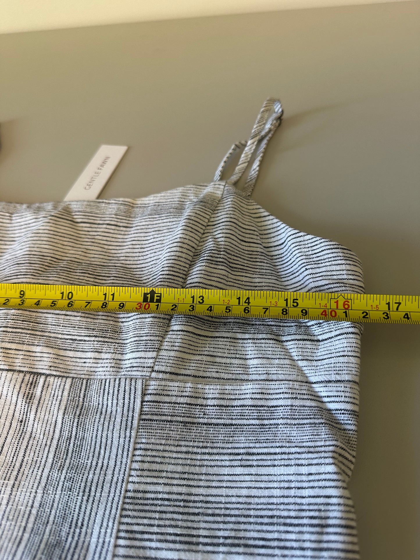 NWT Gentle Fawn Roxanne Tank in Black Stripe | Size Large