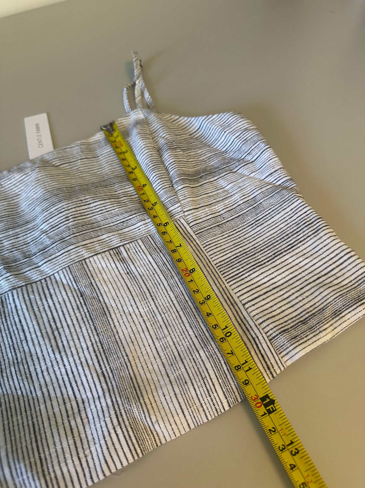 NWT Gentle Fawn Roxanne Tank in Black Stripe | Size Large
