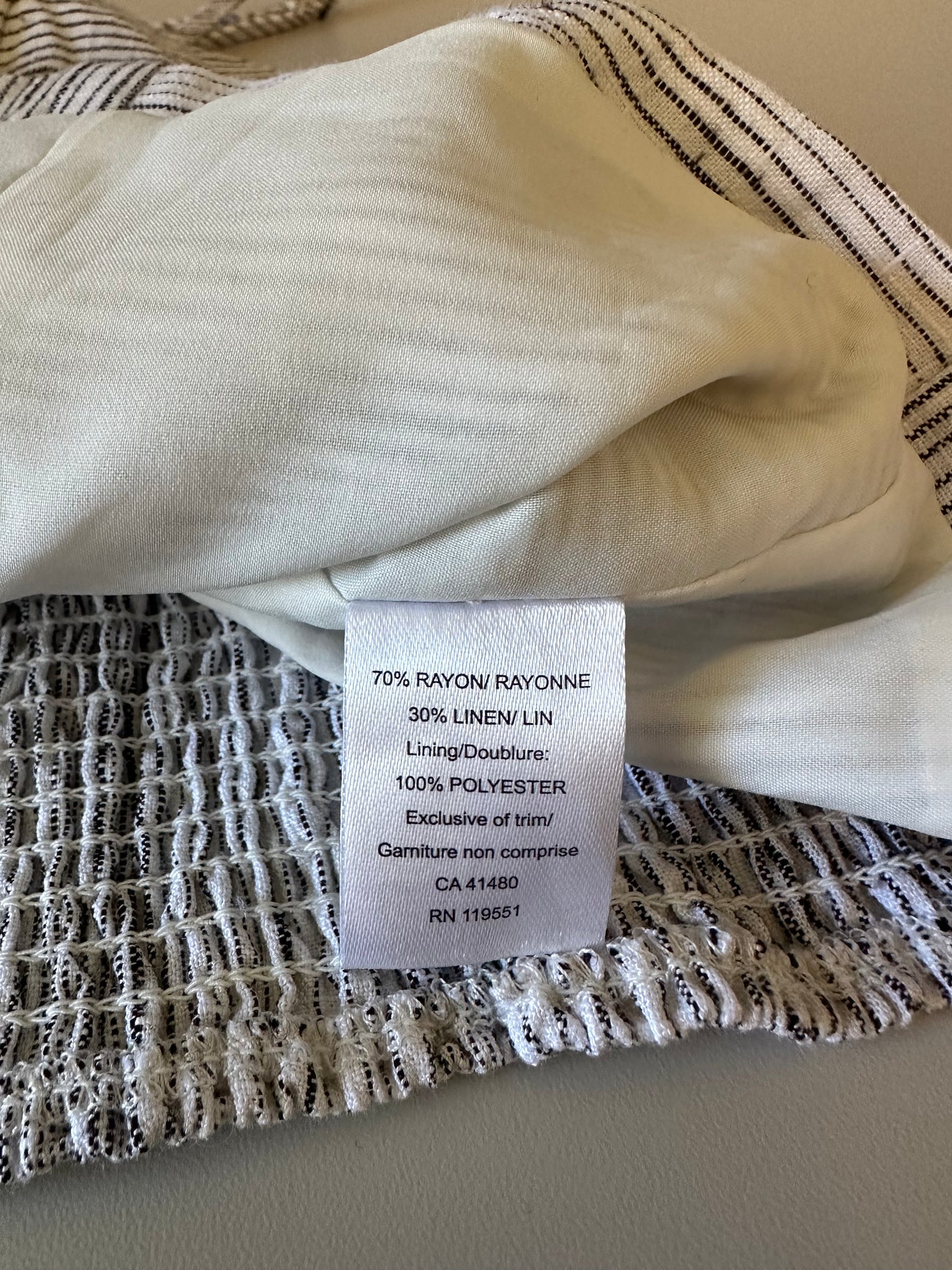 NWT Gentle Fawn Roxanne Tank in Black Stripe | Size Large