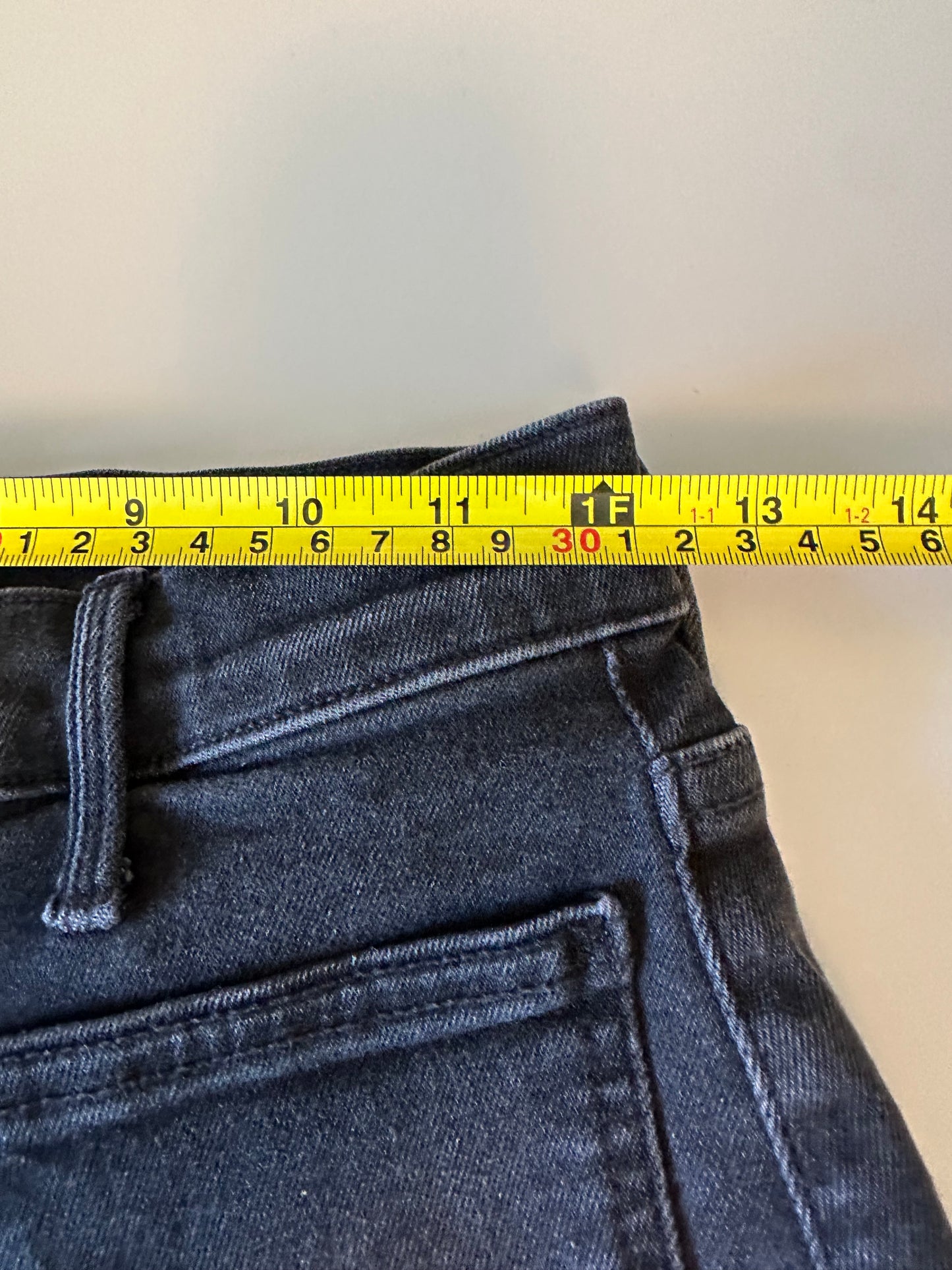 Mother Denim Patch Pocket Wide Leg Black Jeans | Size 26