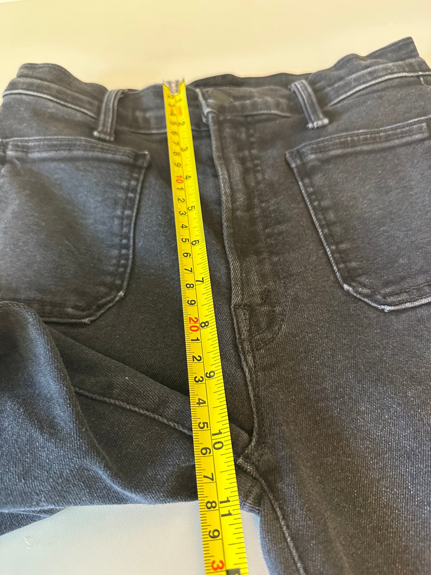 Mother Denim Patch Pocket Wide Leg Black Jeans | Size 26
