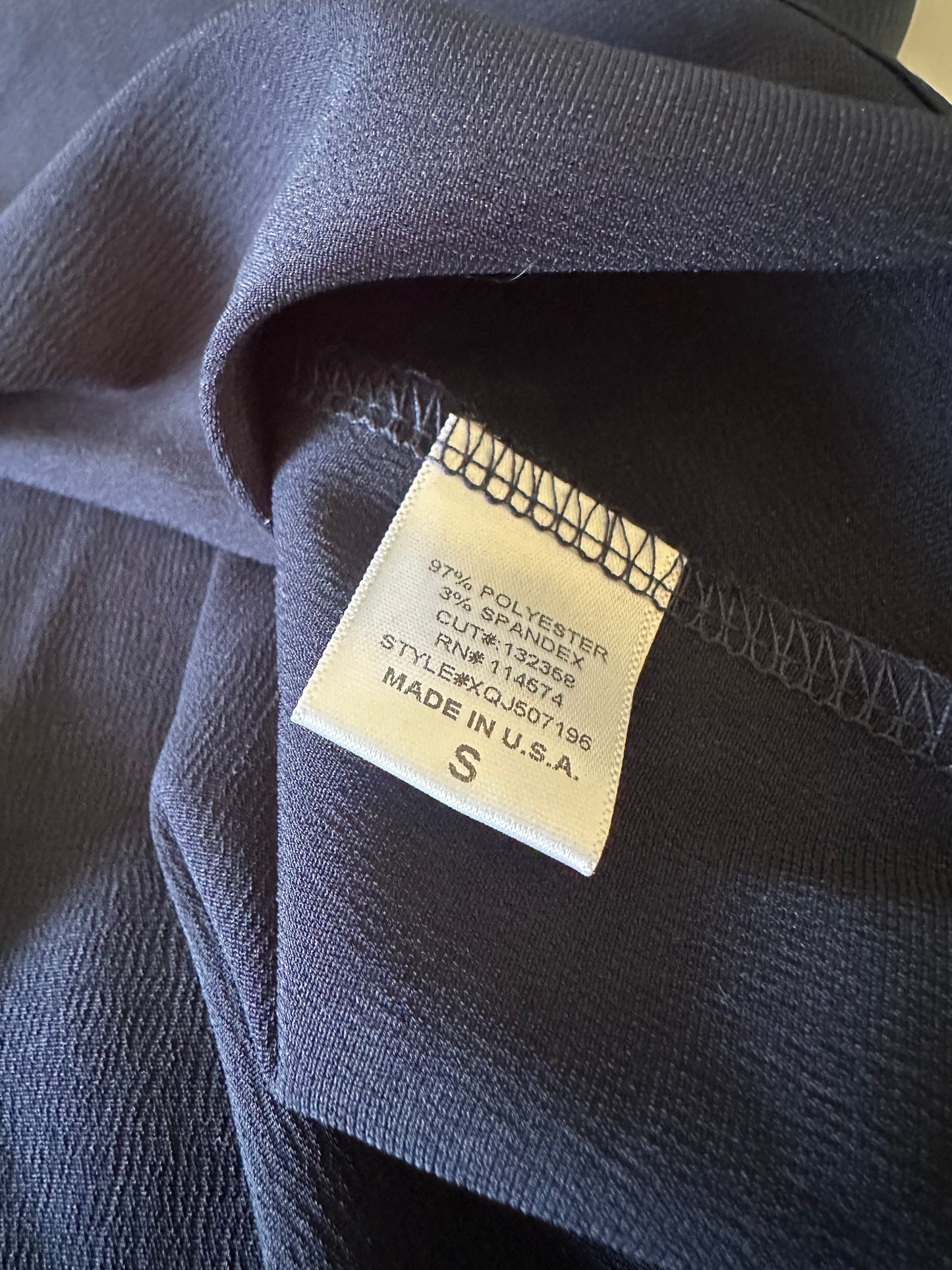 NWT Anthropologie RO&DE Navy Satin Cowl Neck Tank Top | Size Small