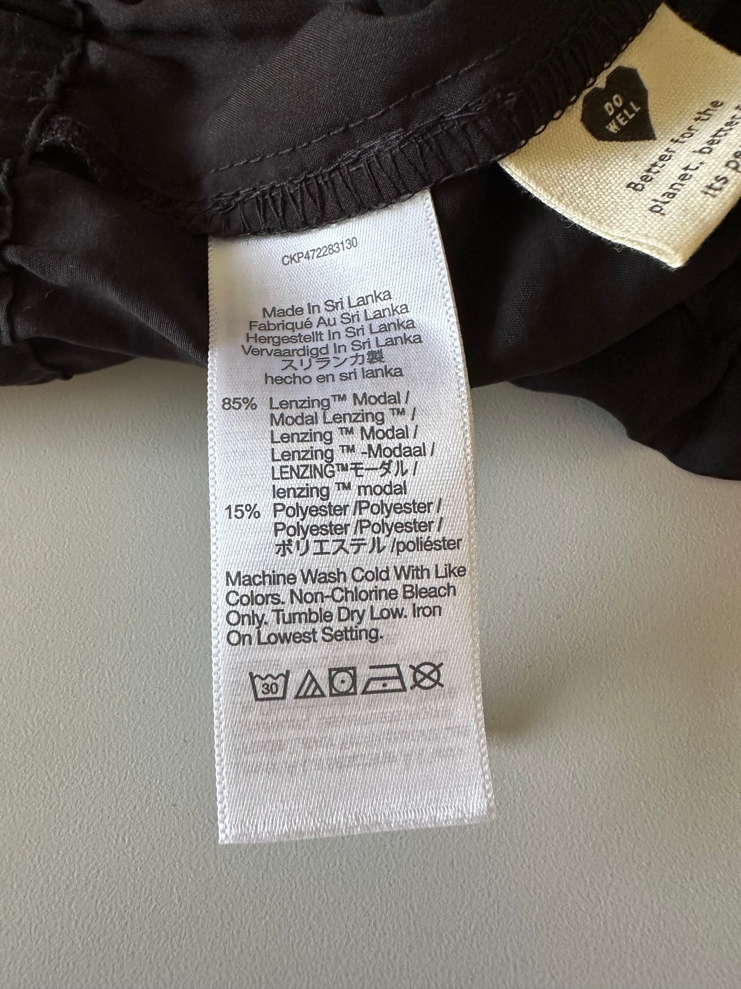 NWT Madwell Paperbag Pull On Shorts in Black | Size Small