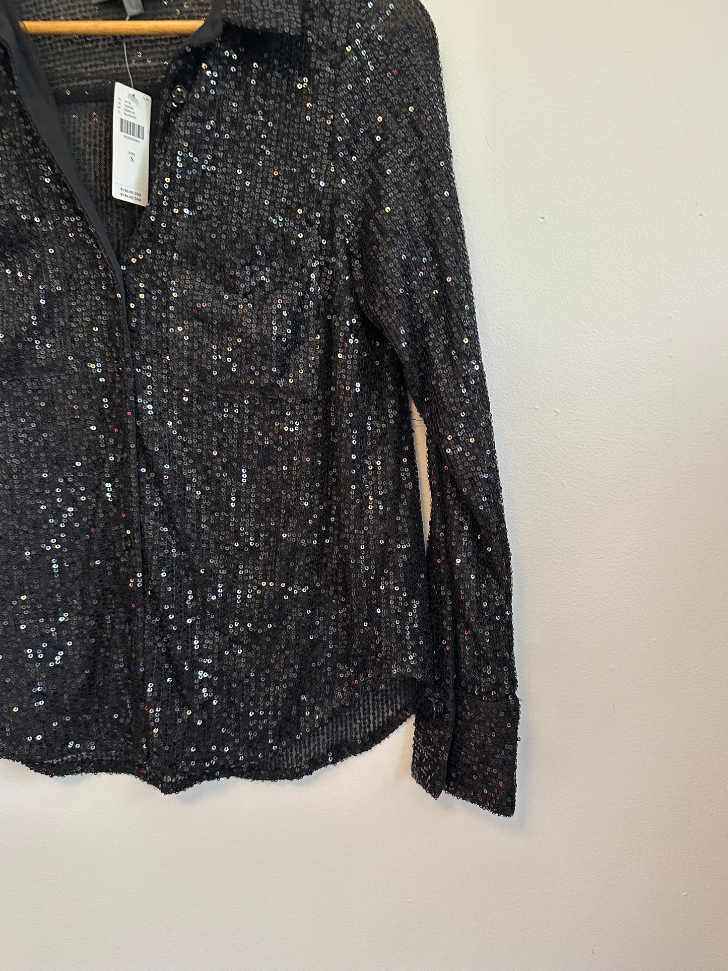 NWT Anthropologie Sunday in Brooklyn The Remie Sequin Buttondown | Size Small