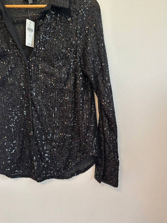 NWT Anthropologie Sunday in Brooklyn The Remie Sequin Buttondown | Size Small