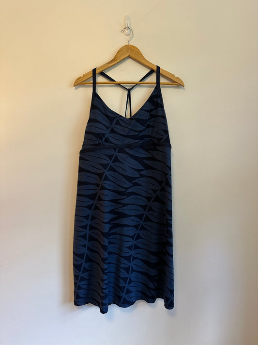 Patagonia Sundown Sally Navy Blue T-Back Active Hiking Dress | Size XL