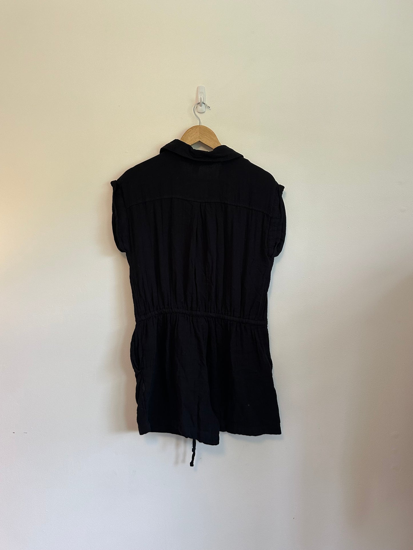 NWT Old Navy Cotton Romper in Black | Size Small