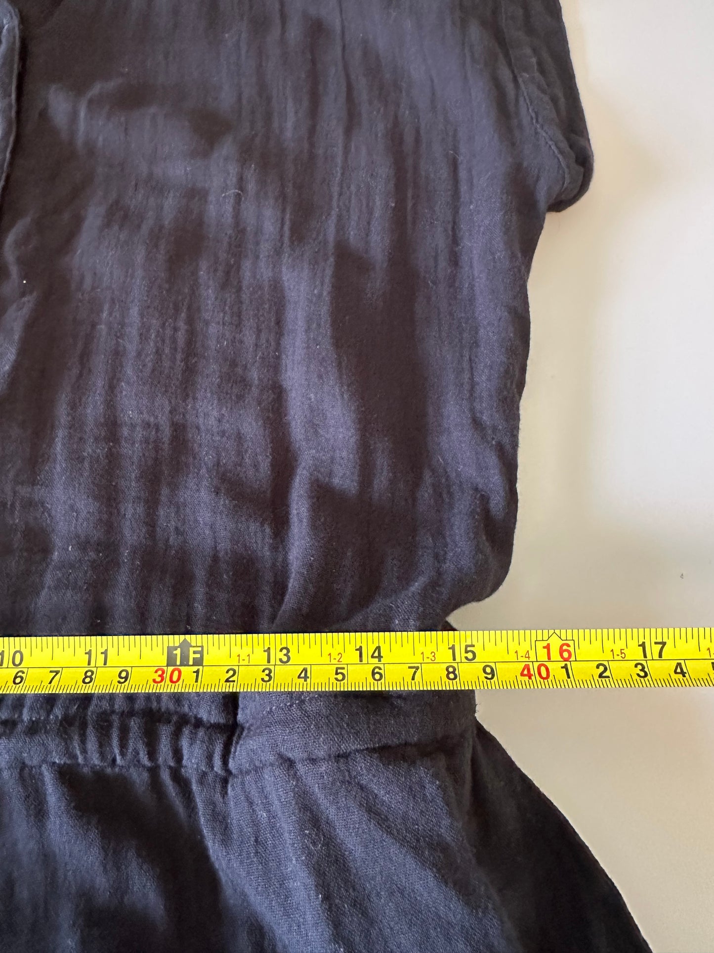 NWT Old Navy Cotton Romper in Black | Size Small