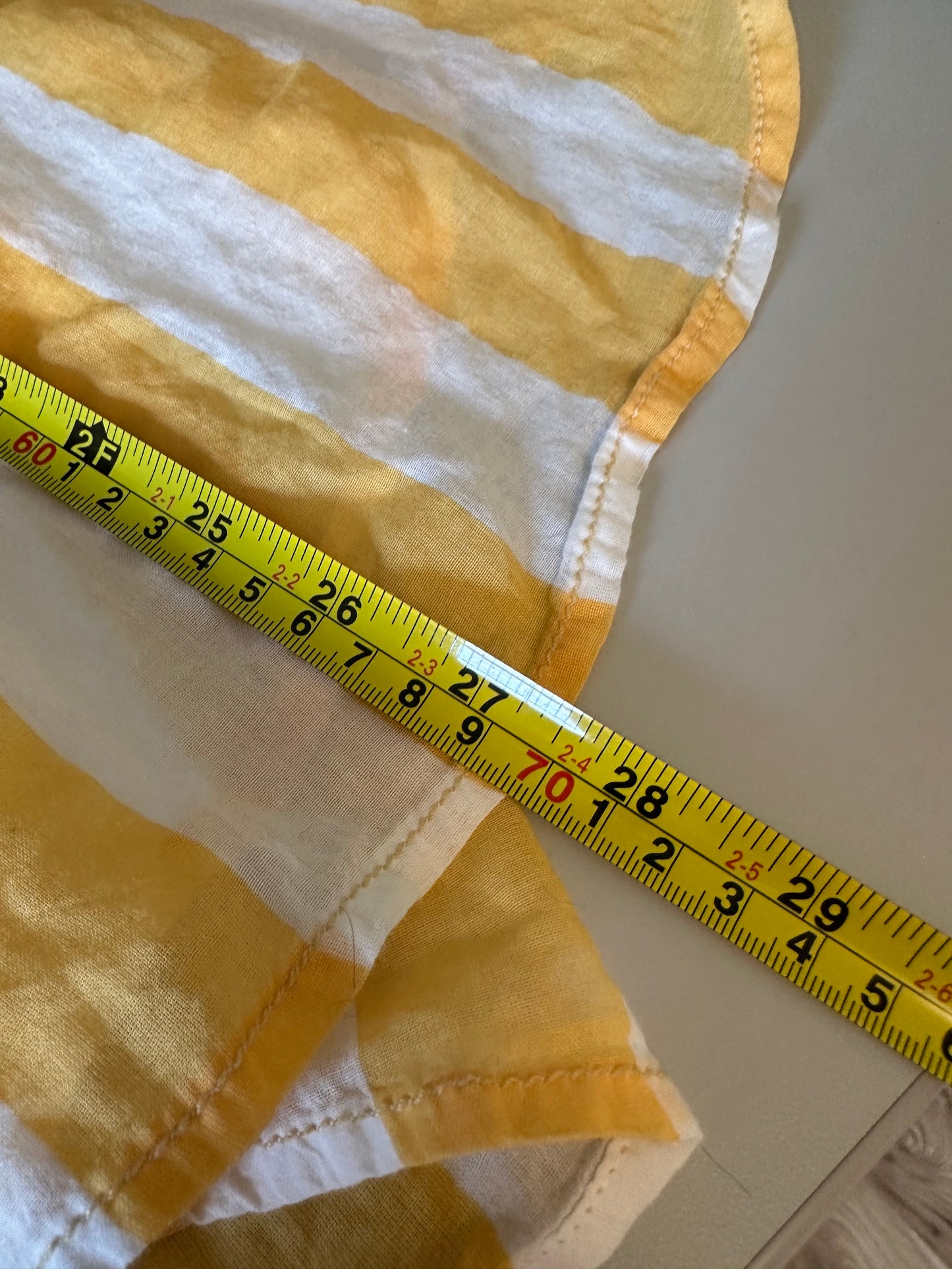 Free People x We The Free Float Away Stripe Shirt in Yellow and White | Size XS